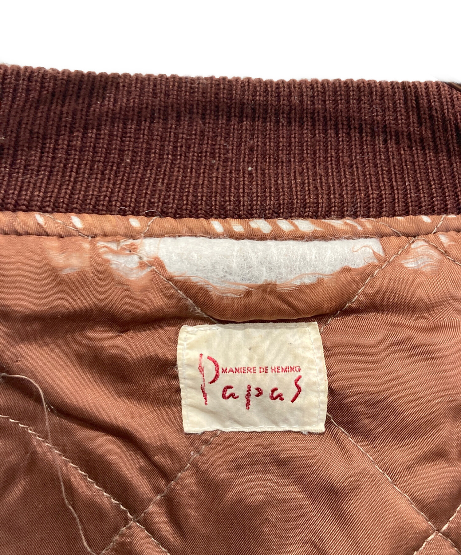 中古・古着通販】PAPAS (パパス) スタジャン レッド サイズ:M
