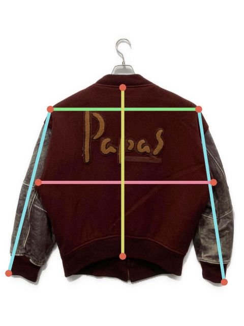 中古・古着通販】PAPAS (パパス) スタジャン レッド サイズ:M