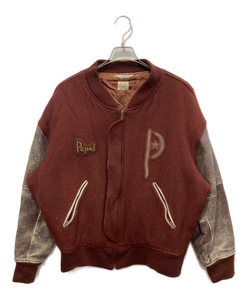 中古・古着通販】PAPAS (パパス) スタジャン レッド サイズ:M