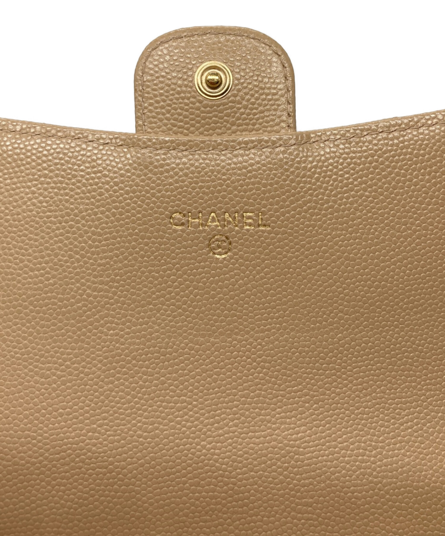 中古・古着通販】CHANEL (シャネル) キャビアスキンフラップロング