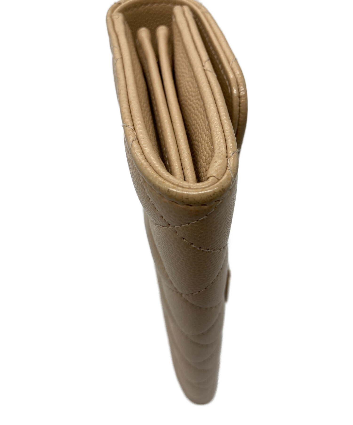 中古・古着通販】CHANEL (シャネル) キャビアスキンフラップロング