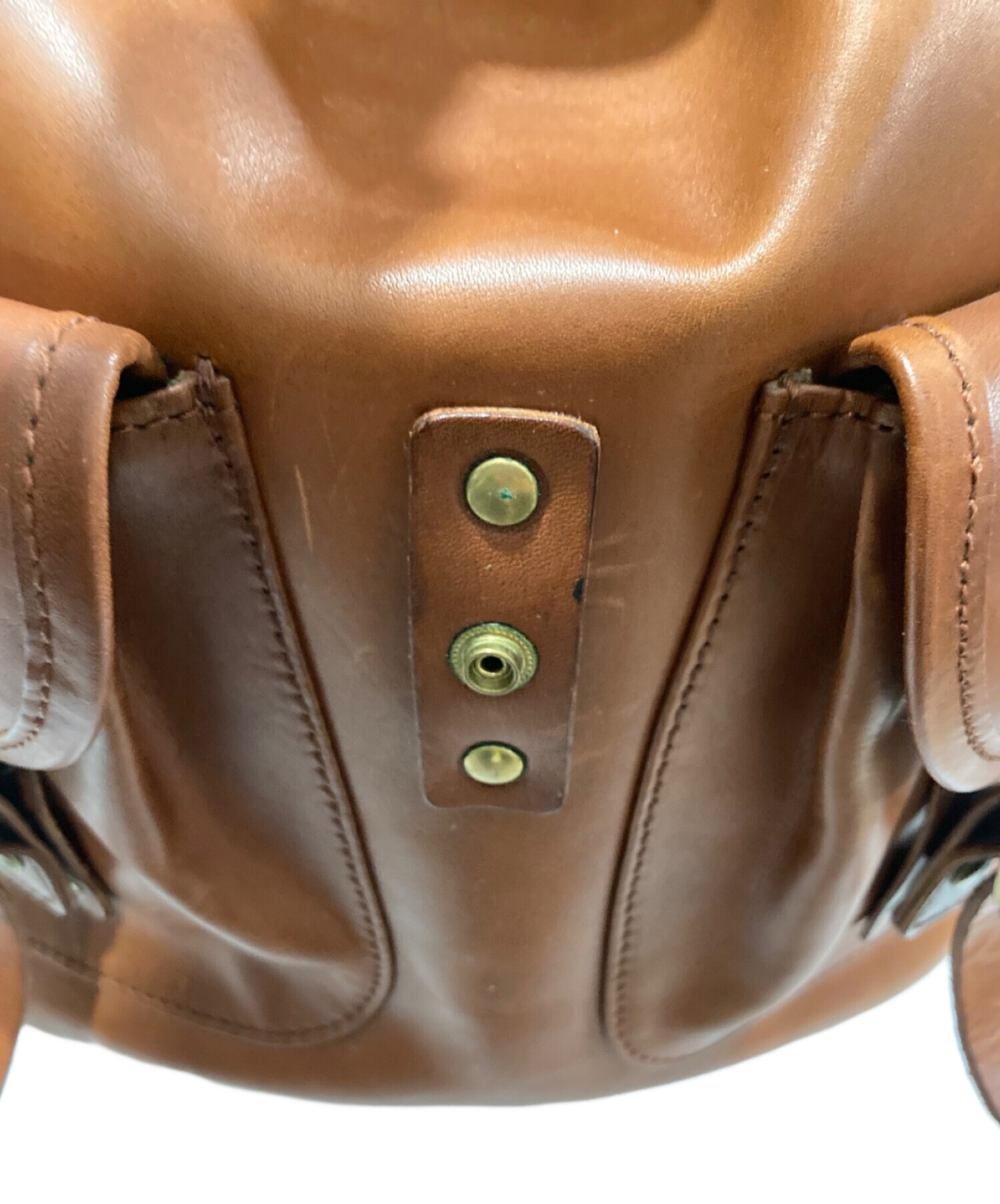 中古・古着通販】SLOW (スロウ) DOUBLE OIL RUCKSACK ブラウン