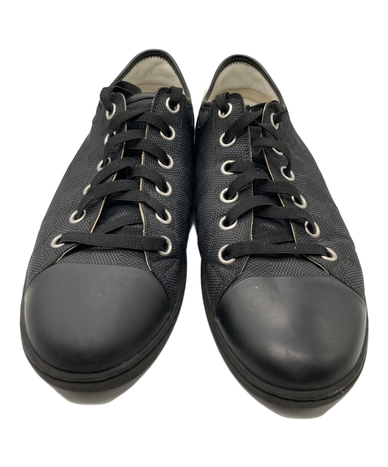 【LOUIS VUITTON】スニーカータイムアウト ローカット ロゴ　ブラック LOUIS VUITTON 美品☆LOUIS ルイヴィトン 2021年製 タイムアウト