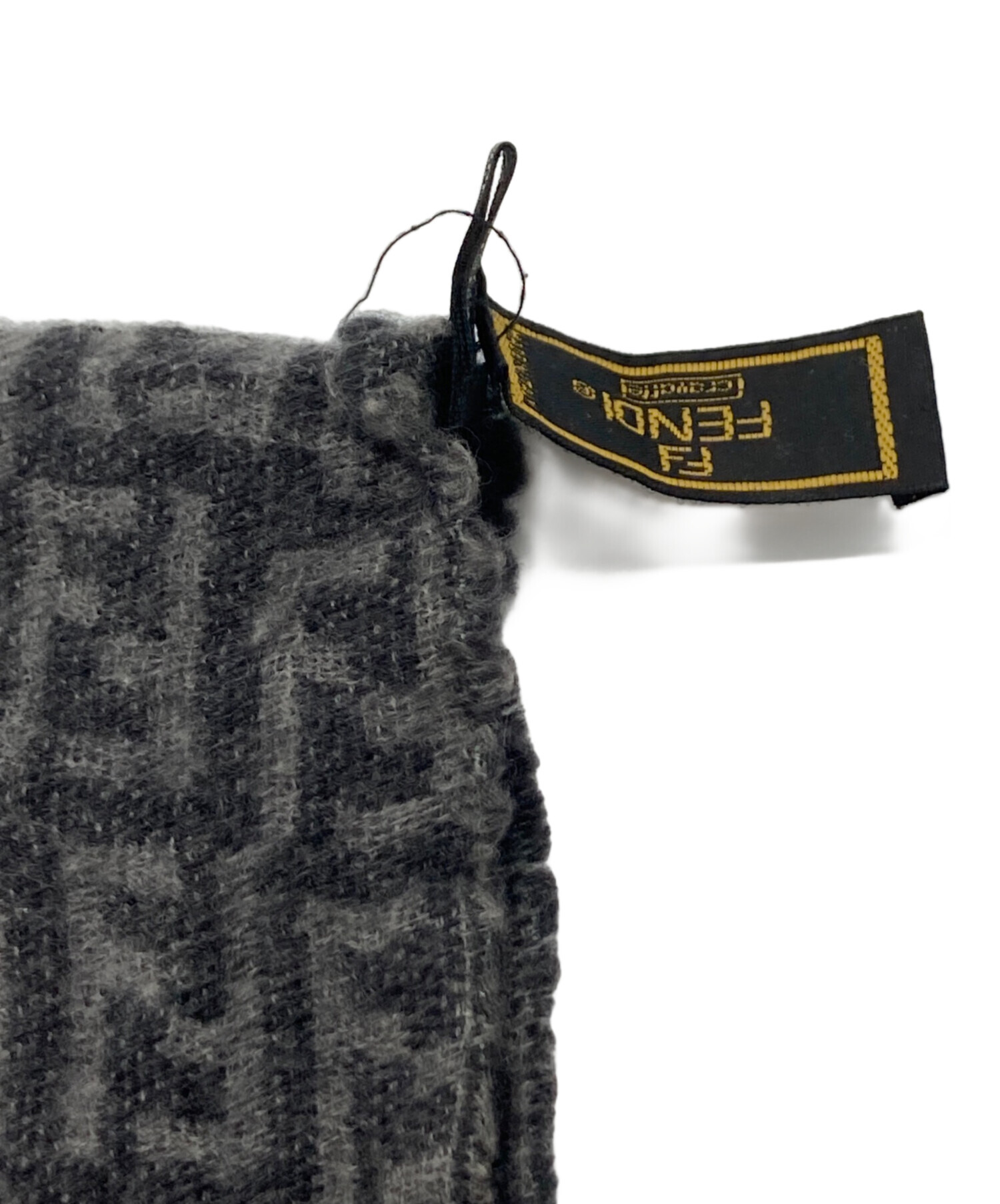 中古・古着通販】FENDI (フェンディ) ズッカ柄マフラー グレー