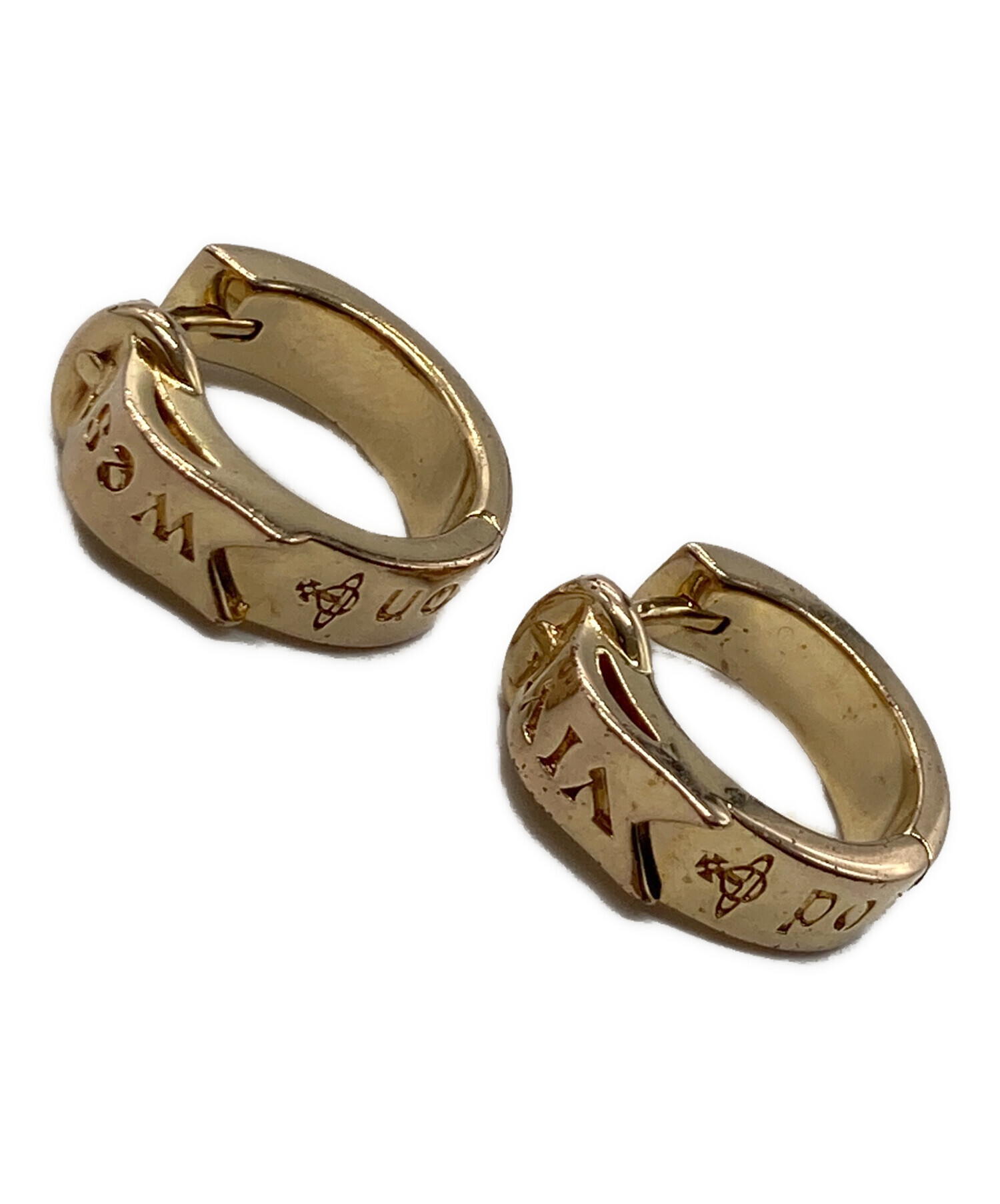 ヴィヴィアンウエストウッドMAN BOBBY シングルフープピアス ゴールド Vivienne Westwood ヴィヴィアンウエストウッド ピアス メンズ