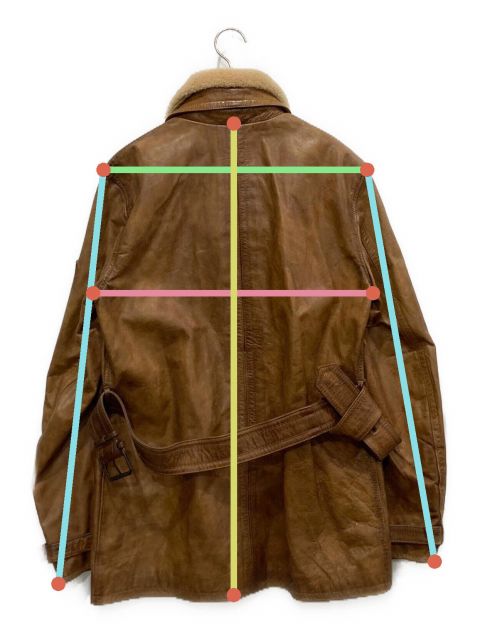 中古・古着通販】BELSTAFF (ベルスタッフ) レザージャケット ブラウン