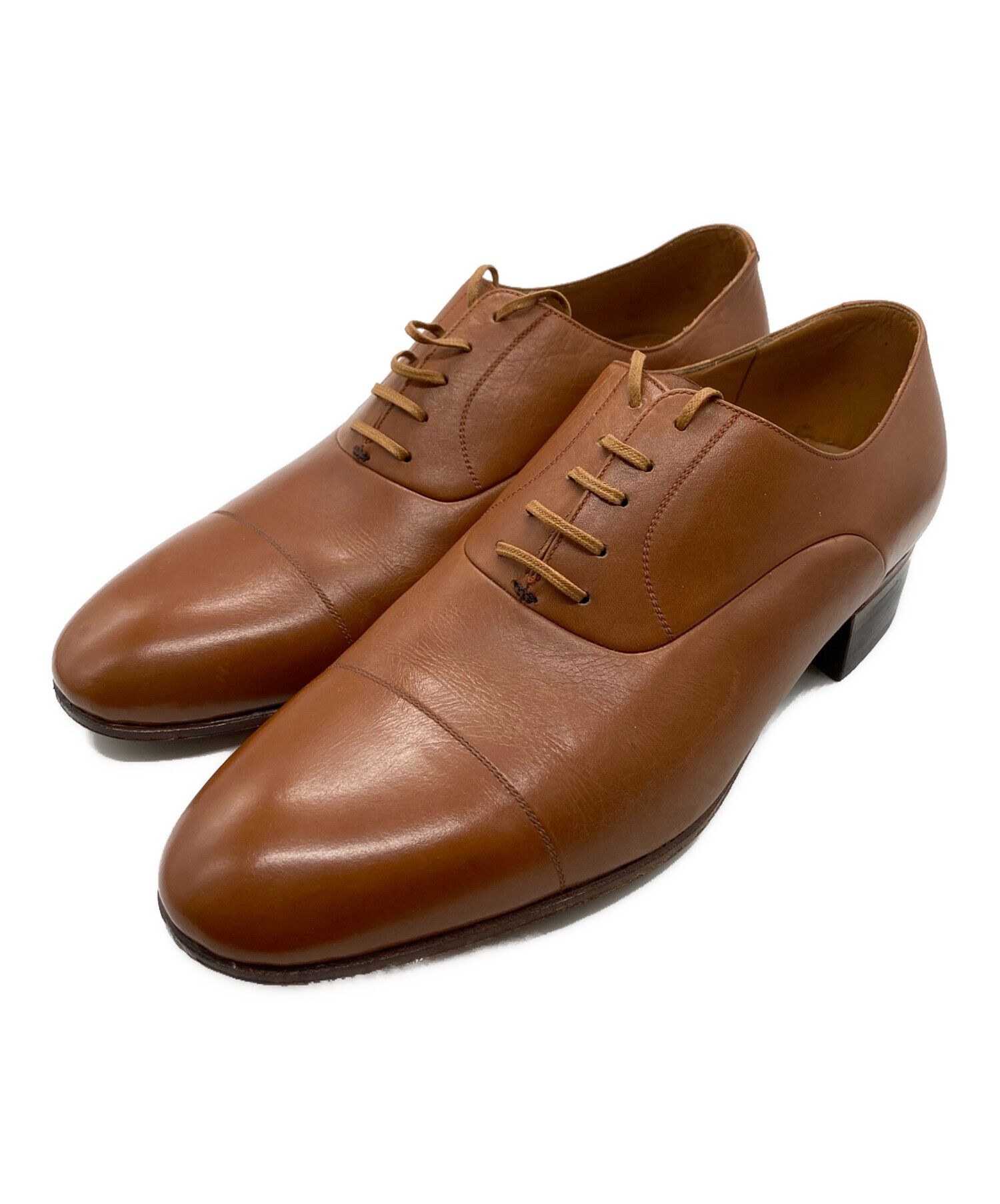 カルミナ ストレートチップ ブラウン 中古・古着通販】CARMINA (カルミナ) ストレートチップシューズ