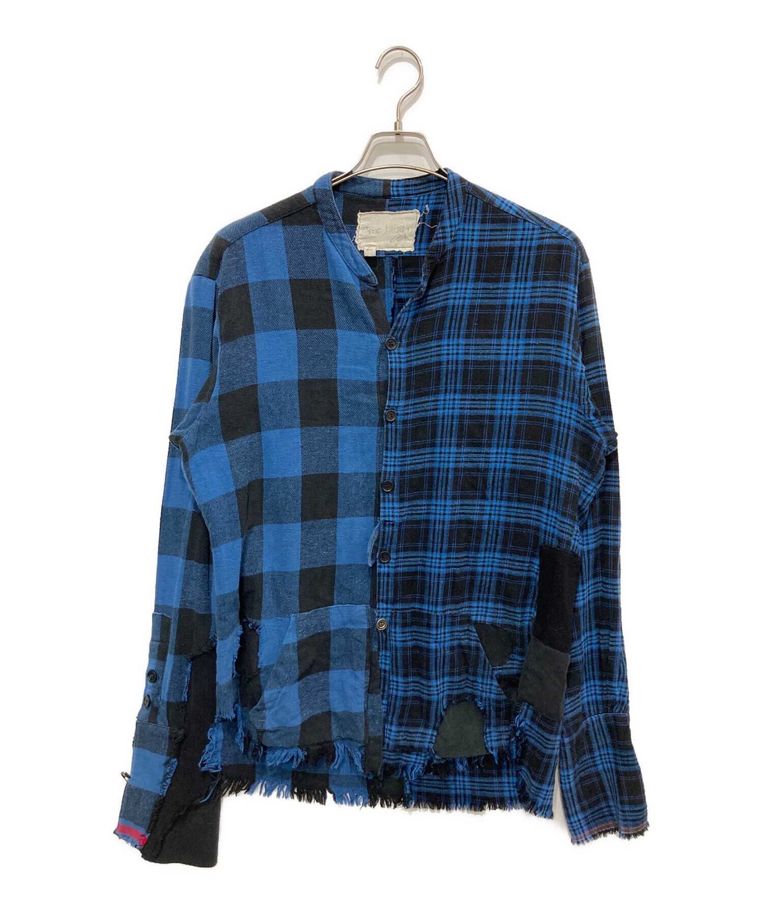 中古・古着通販】GREG LAUREN (グレッグローレン) STUDIO SHIRT ブルー