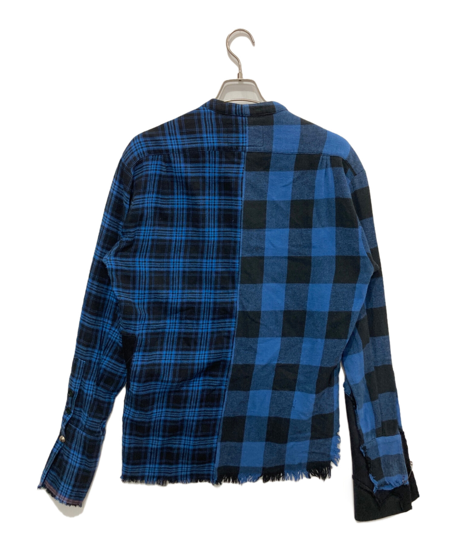 中古・古着通販】GREG LAUREN (グレッグローレン) STUDIO SHIRT ブルー 