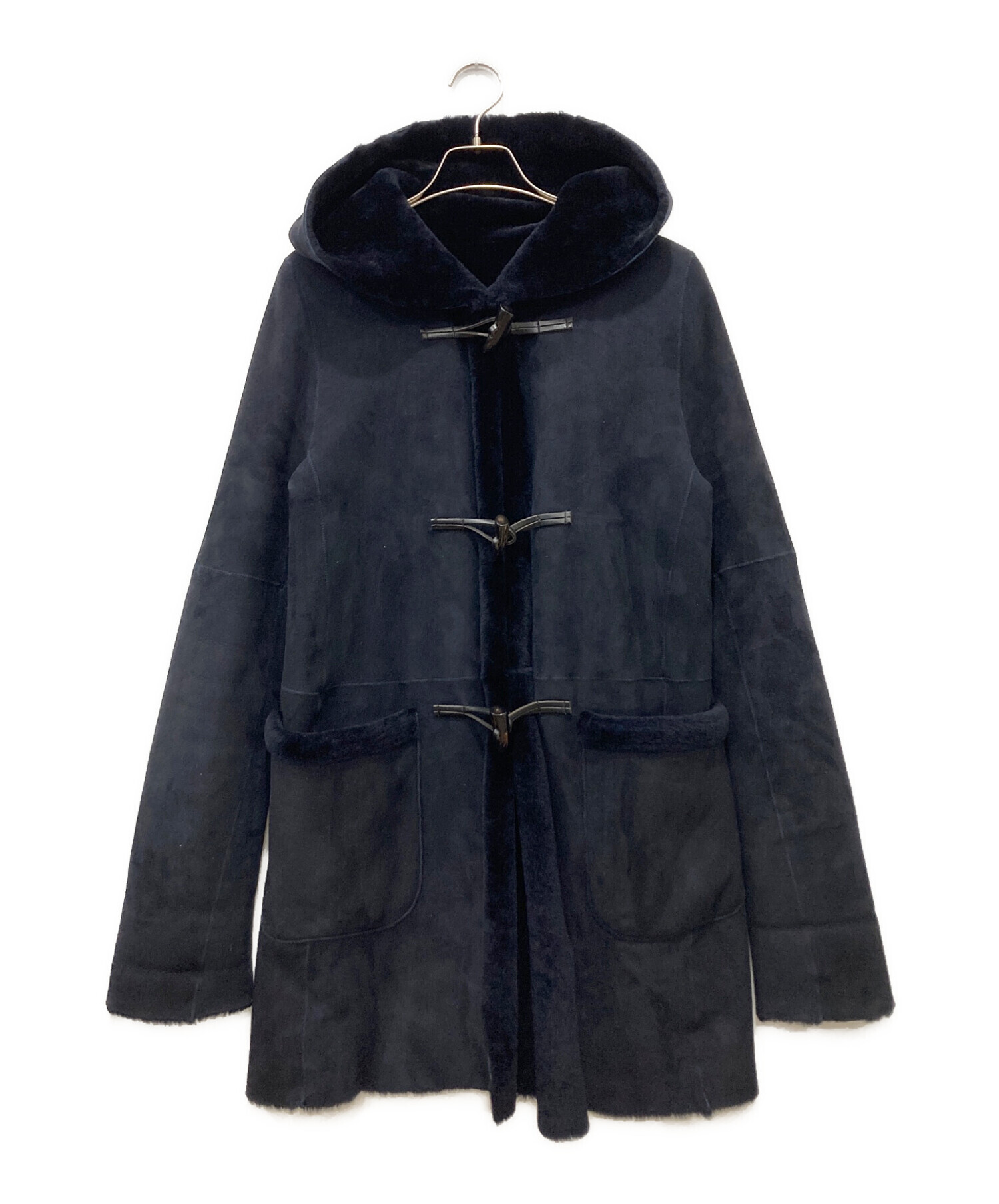 中古・古着通販】unknown (アンノウン) ムートンコート ネイビー 