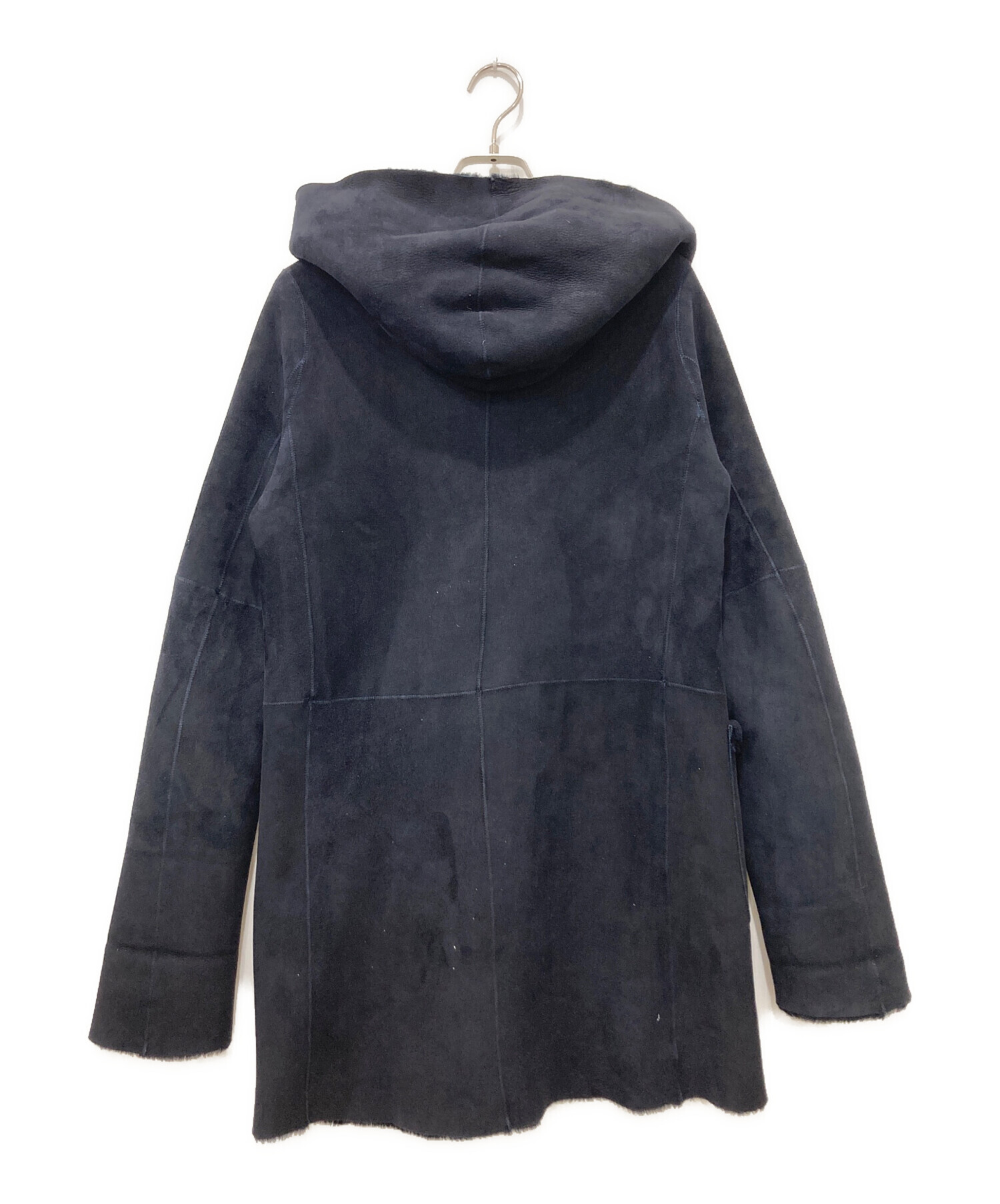 中古・古着通販】unknown (アンノウン) ムートンコート ネイビー 
