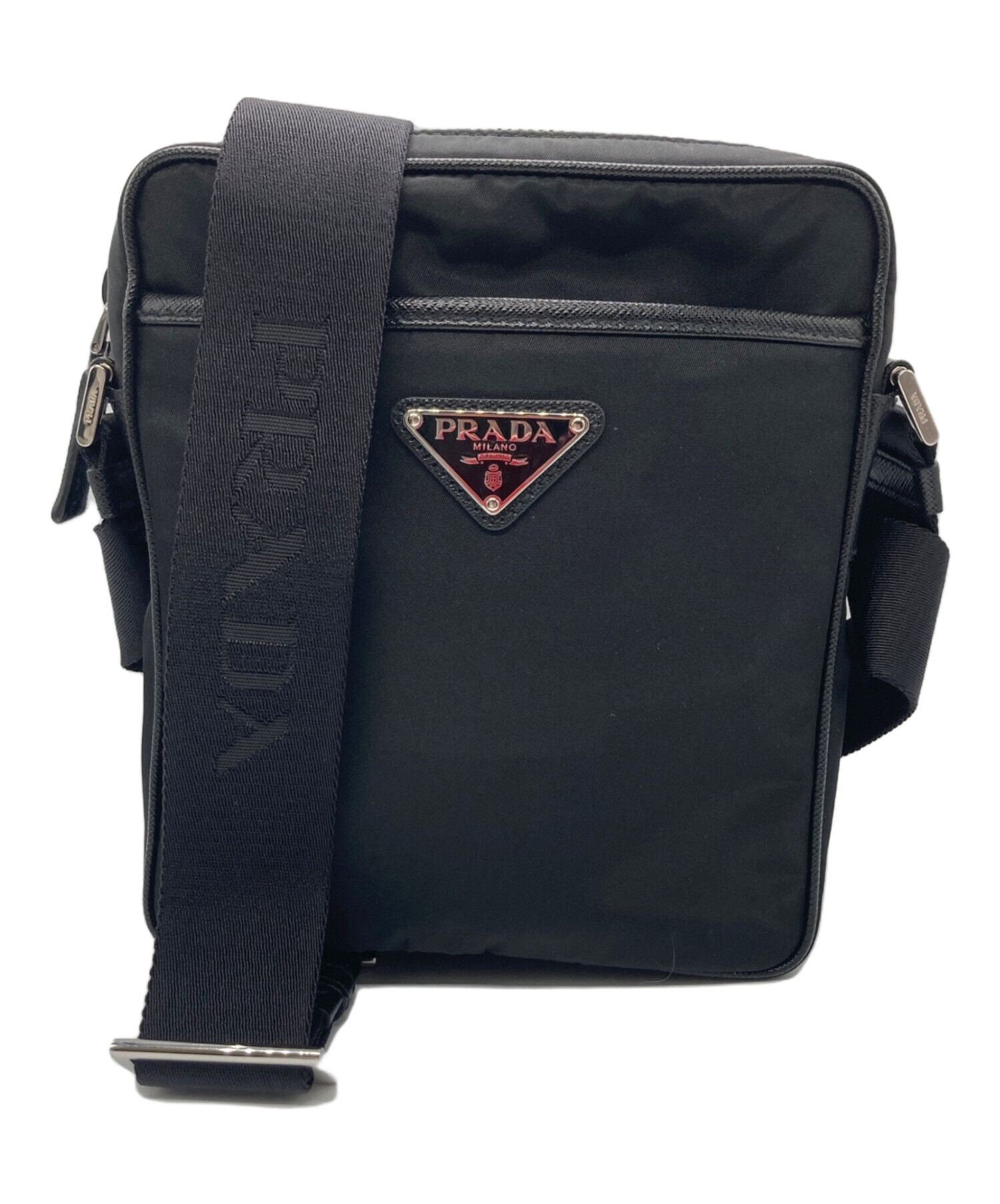 中古・古着通販】PRADA (プラダ) RE-NYLONショルダーバッグ ブラック 