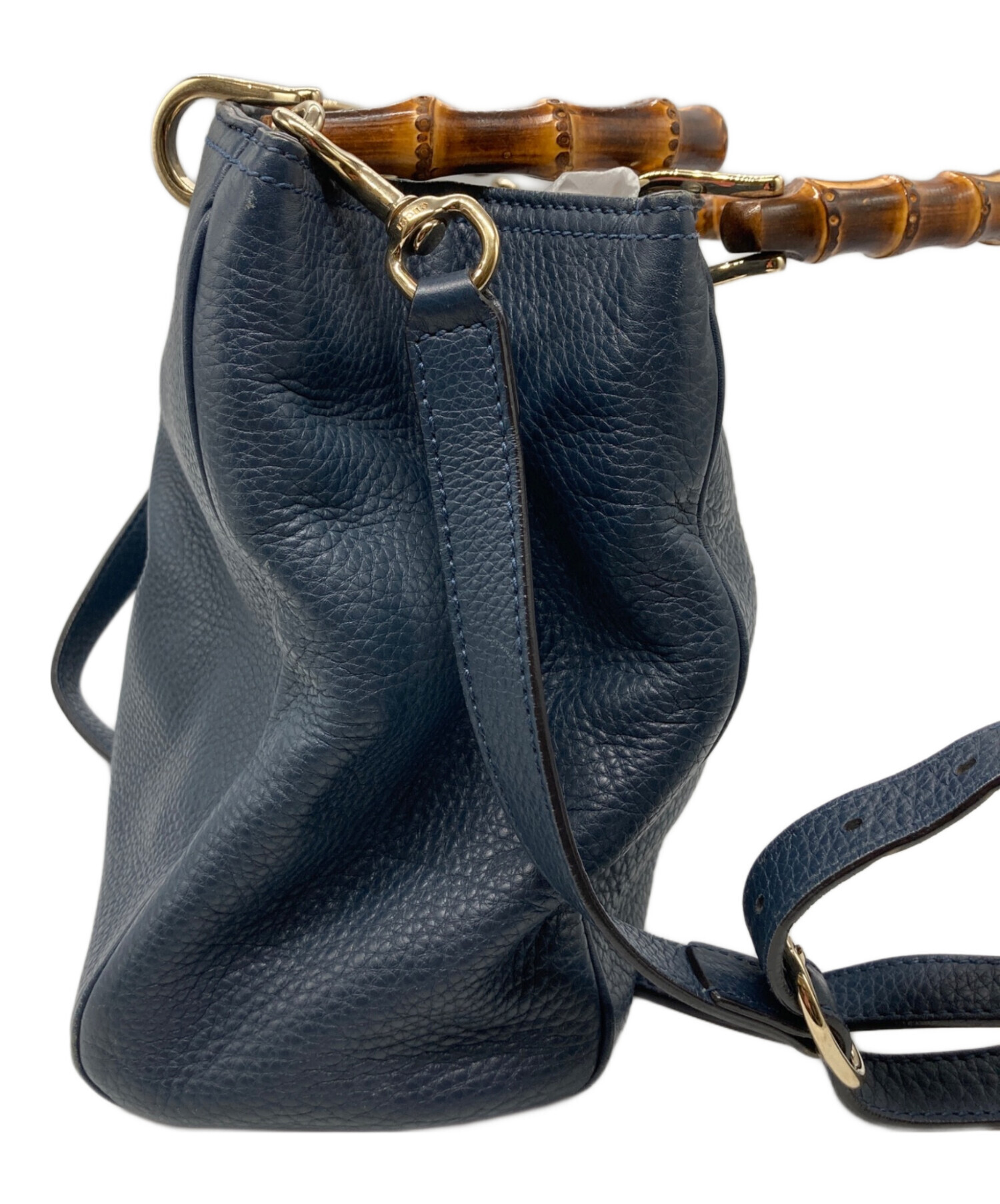 GUCCI グッチ バンブー 2WAY ショルダーバッグ ハンドバッグ 巾着型