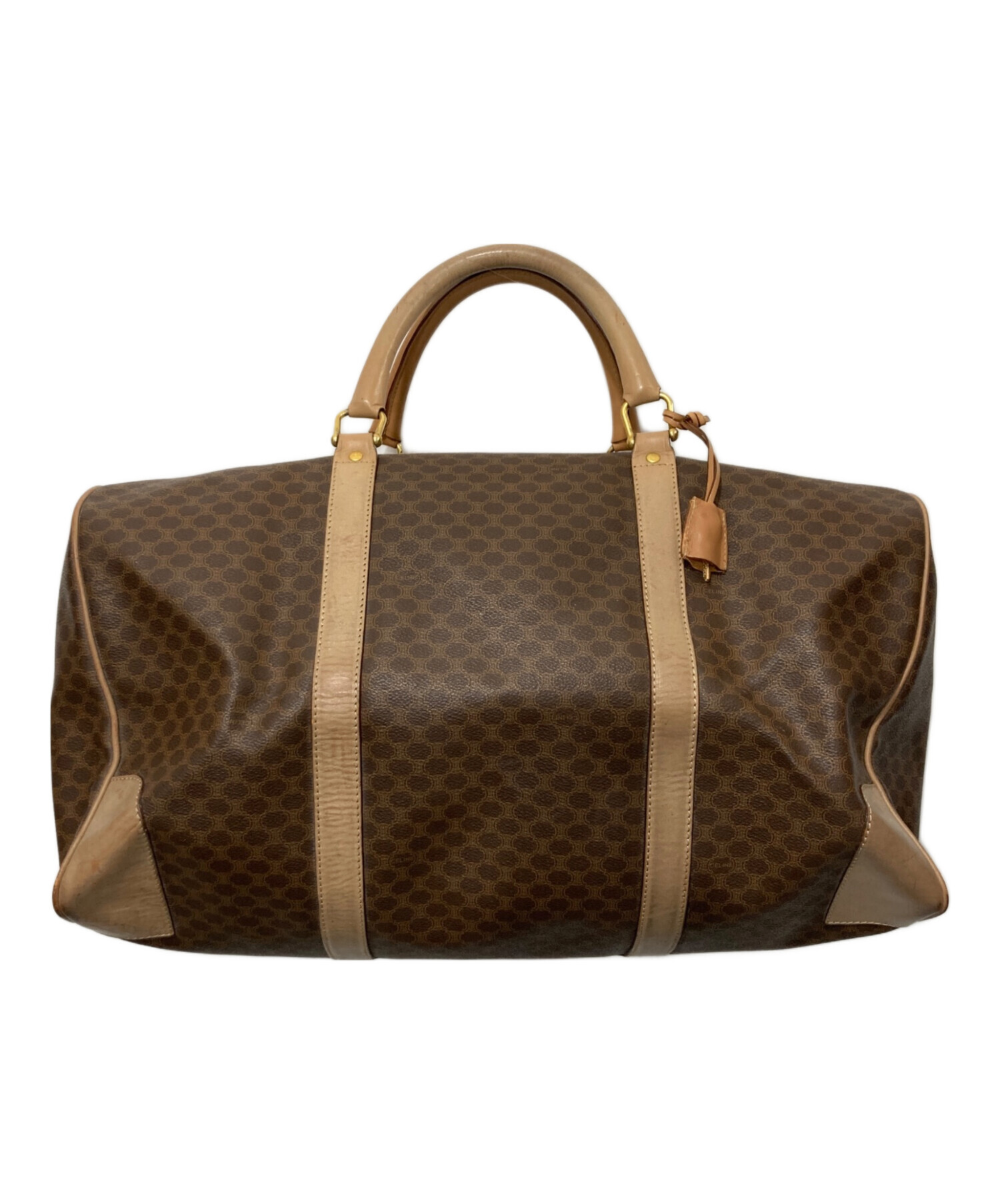 中古・古着通販】CELINE (セリーヌ) マカダムボストンバッグ ブラウン