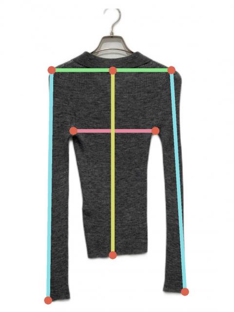 【未使用級】NOBLE ノーブル アルパカ シアー ポロニット 追加》アルパカミックスシアーポロニット（ニット／セーター