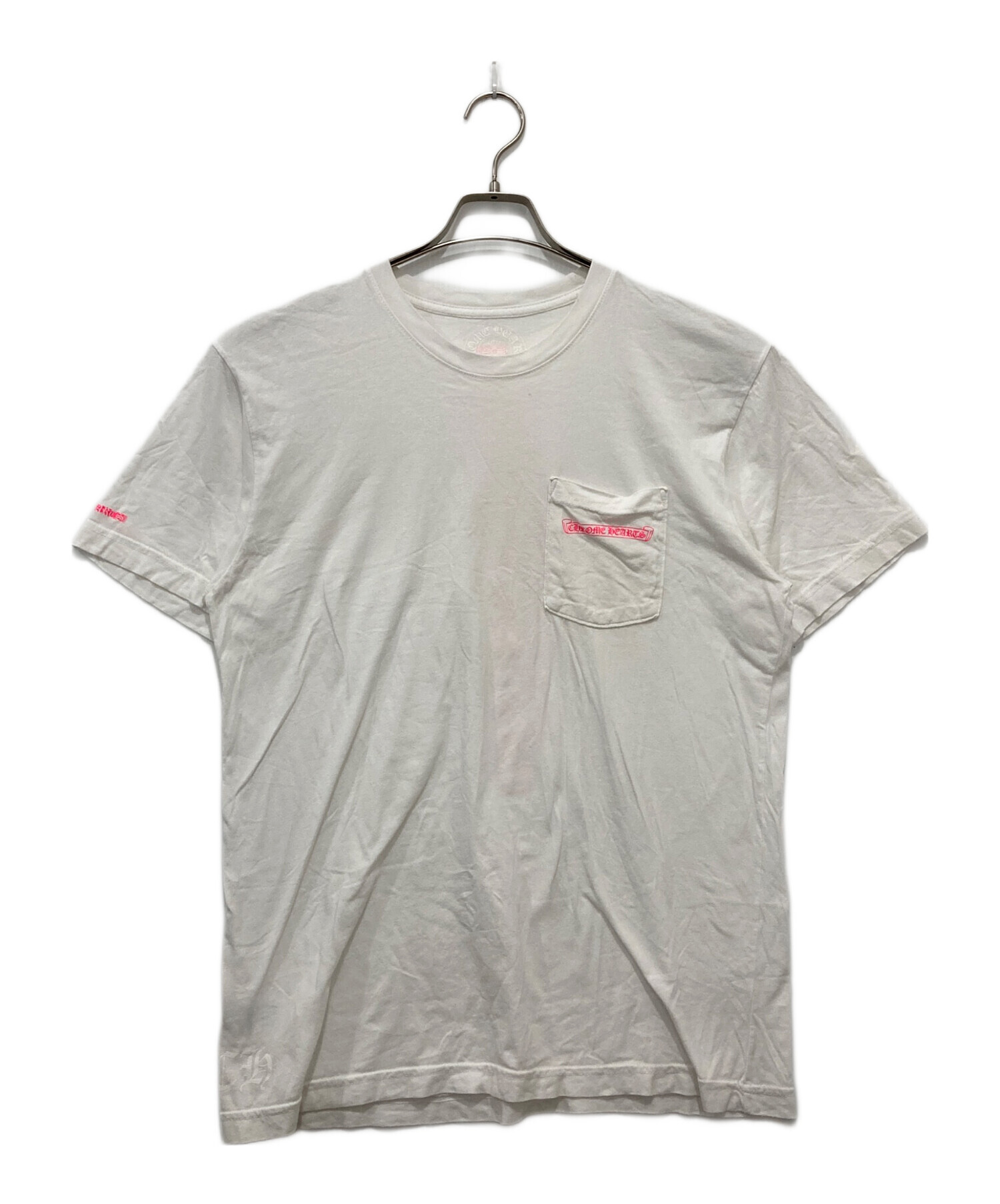 中古・古着通販】CHROME HEARTS (クロムハーツ) NEON PINK STRIPE LOGO 