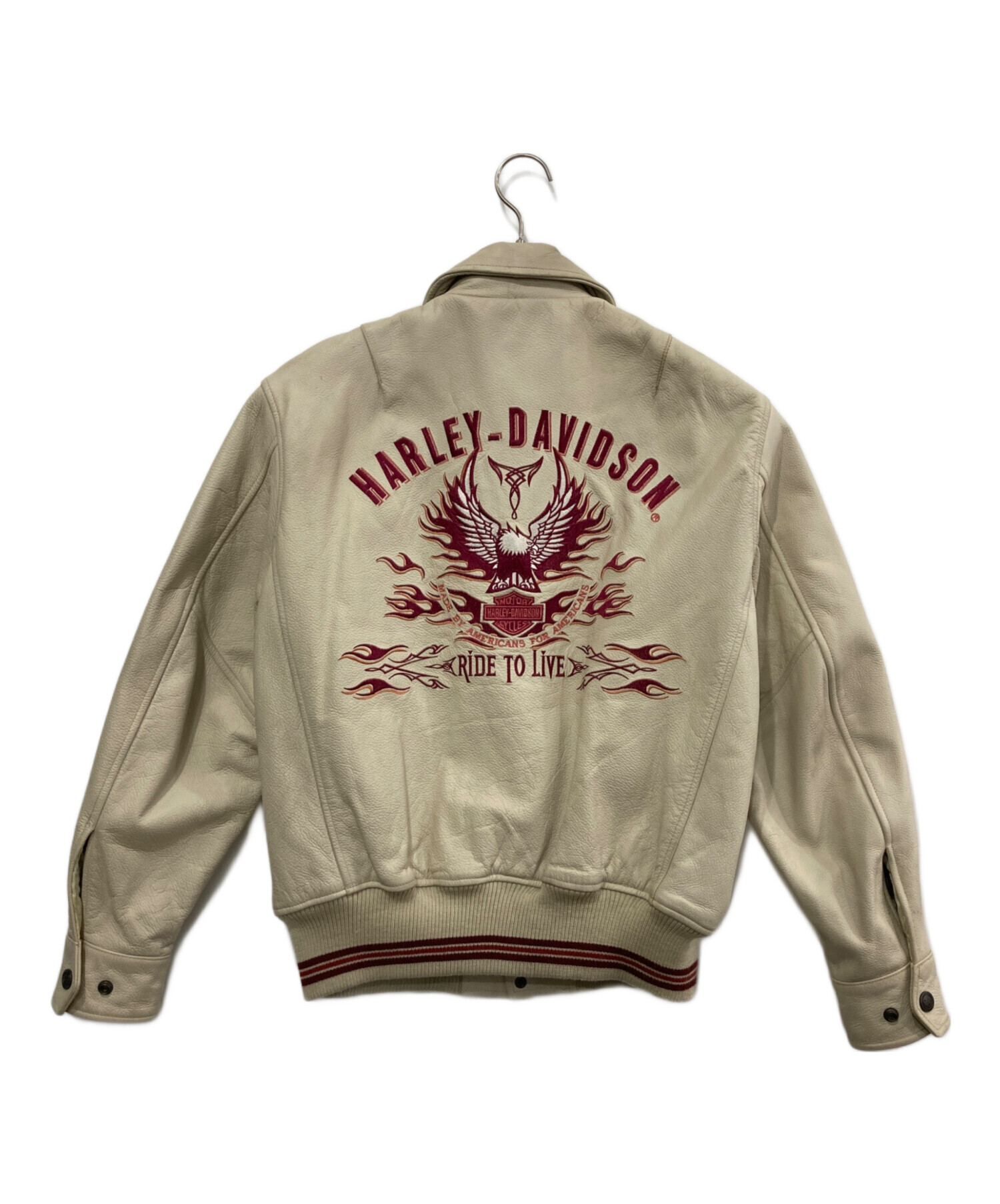 中古・古着通販】HARLEY-DAVIDSON (ハーレーダビッドソン) 刺繍レザー