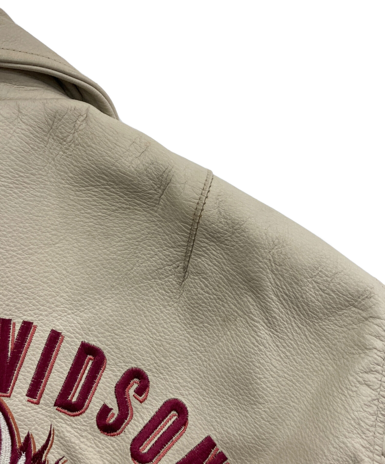 中古・古着通販】HARLEY-DAVIDSON (ハーレーダビッドソン) 刺繍レザー