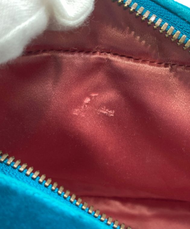 GUCCI ターコイズ レザー ショルダーバッグ GUCCI ターコイズ レザー ショルダーバッグ GUCCI ターコイズ レザー