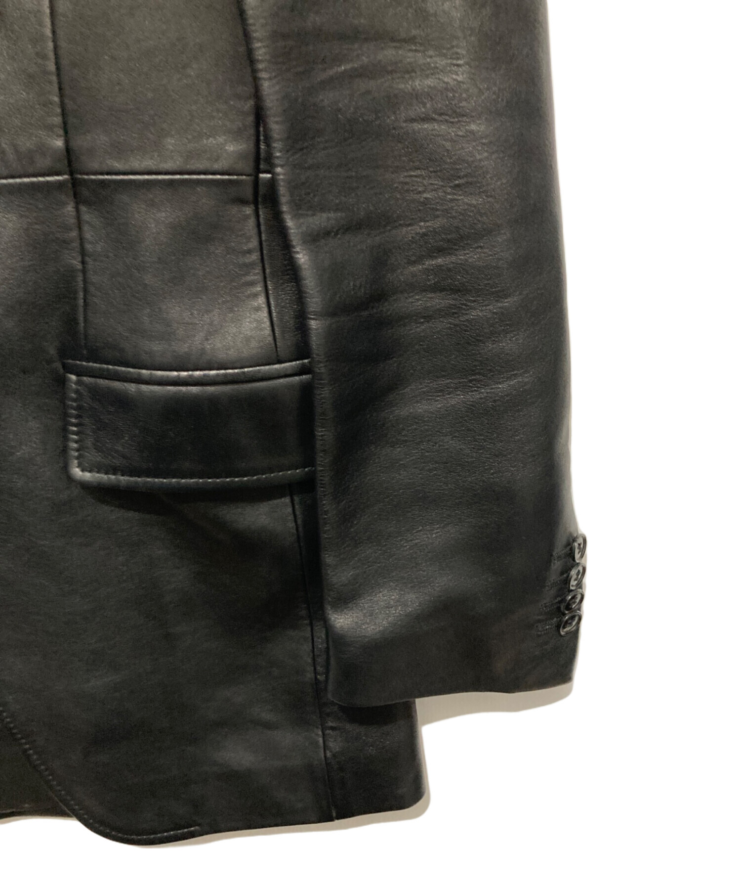 DOLCE & GABBANA 46 ヴィンテージ加工レザージャケット DOLCE & GABBANA 46 ヴィンテージ加工レザージャケット