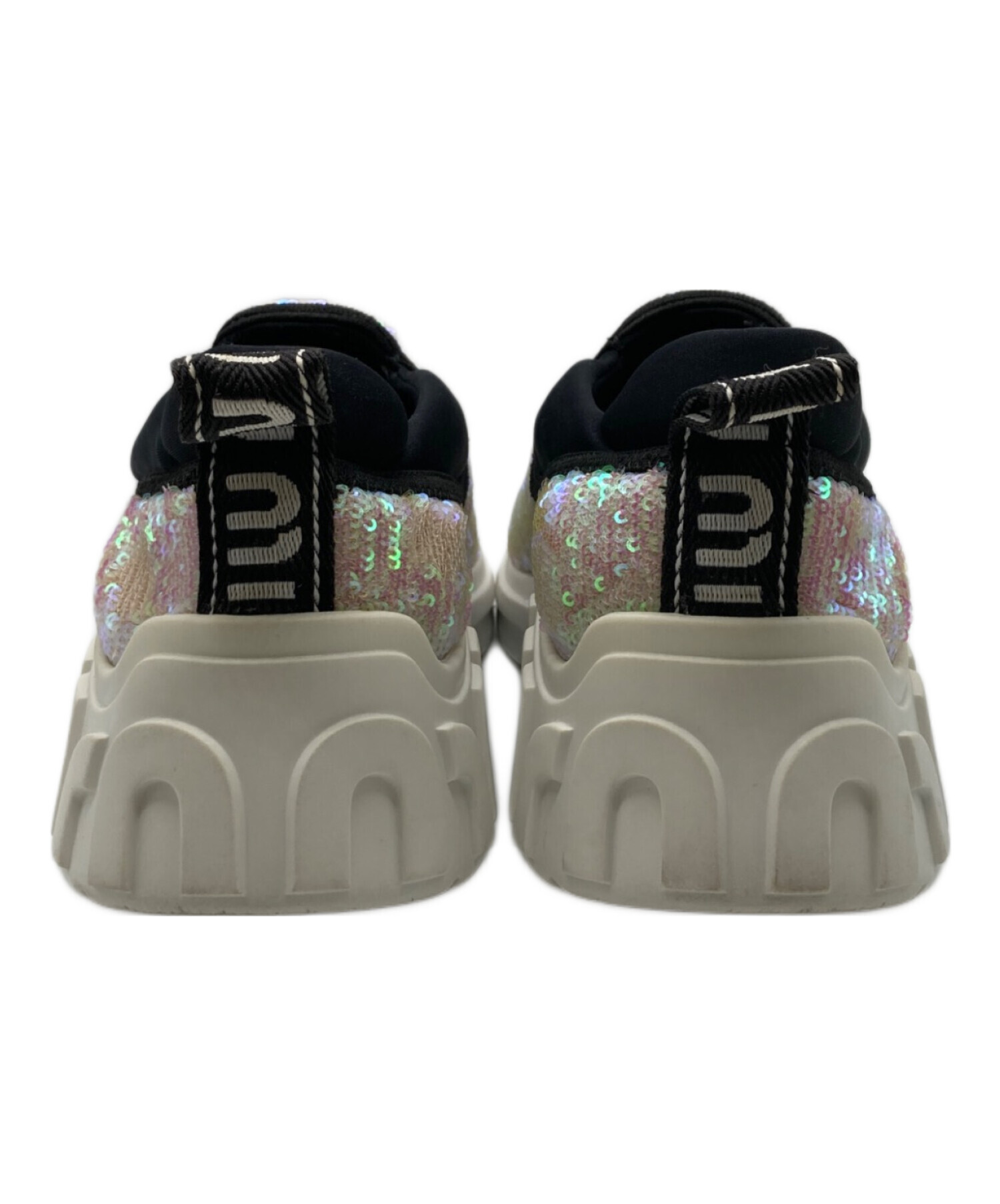 中古・古着通販】MIU MIU (ミュウミュウ) グリッター ローカット 