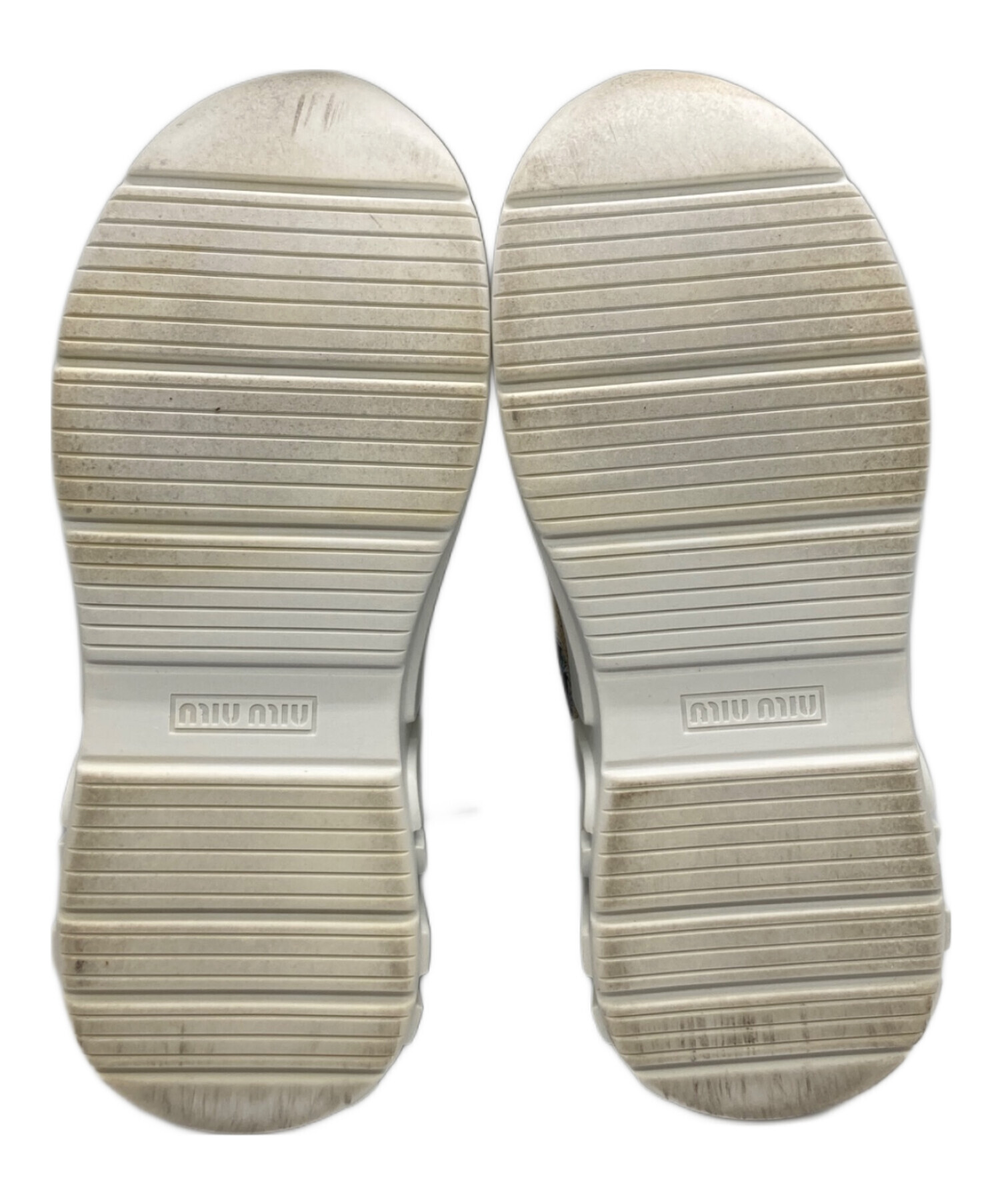 中古・古着通販】MIU MIU (ミュウミュウ) グリッター ローカット 