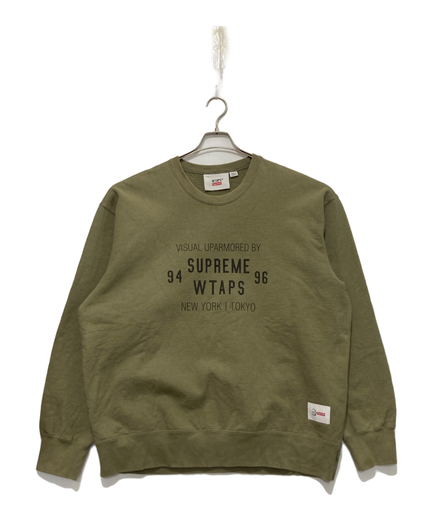 SUPREME WTAPS Crewneck　オリーブ Supreme X WTAPS Crewneck Green | Culture Kings US