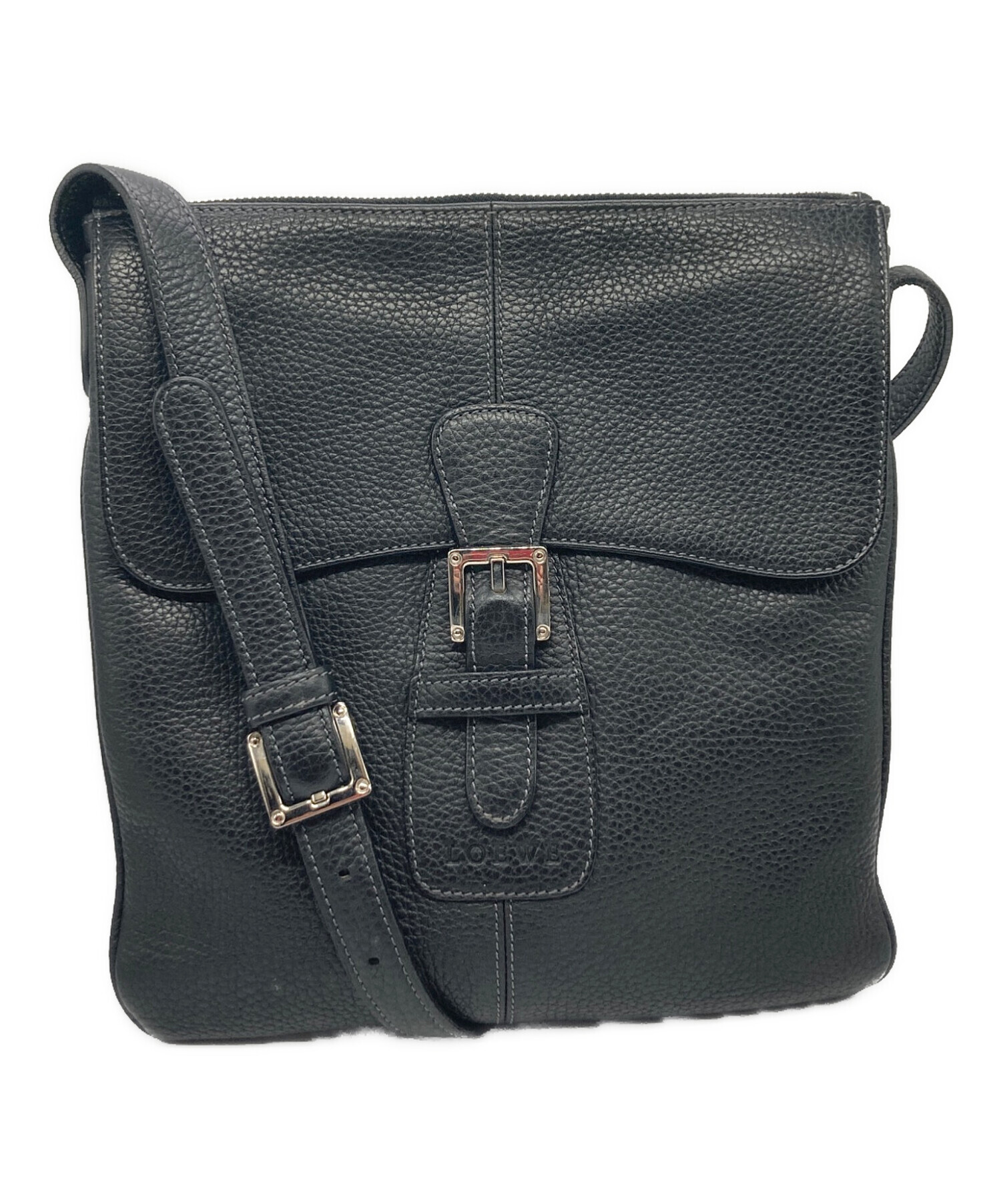 Loewe ヴィンテージ ショルダーバッグ バイカラー スクエア LOEWE - Loewe ヴィンテージ ショルダーバッグ バイカラー スクエアの