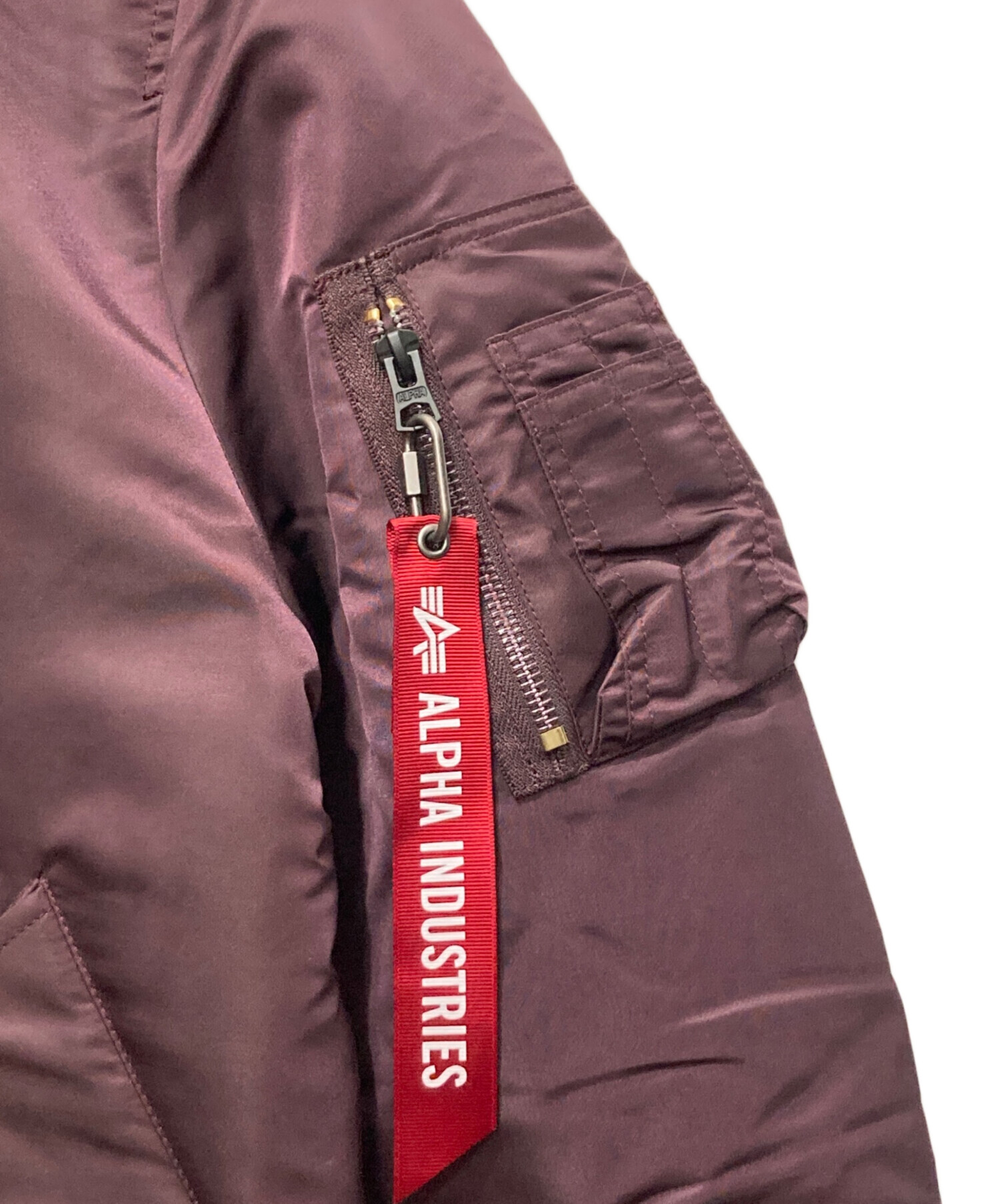 中古・古着通販】ALPHA (アルファ) MA-1 フライトジャケット ボルドー