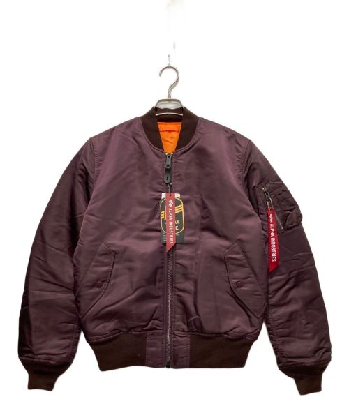 中古・古着通販】ALPHA (アルファ) MA-1 フライトジャケット ボルドー