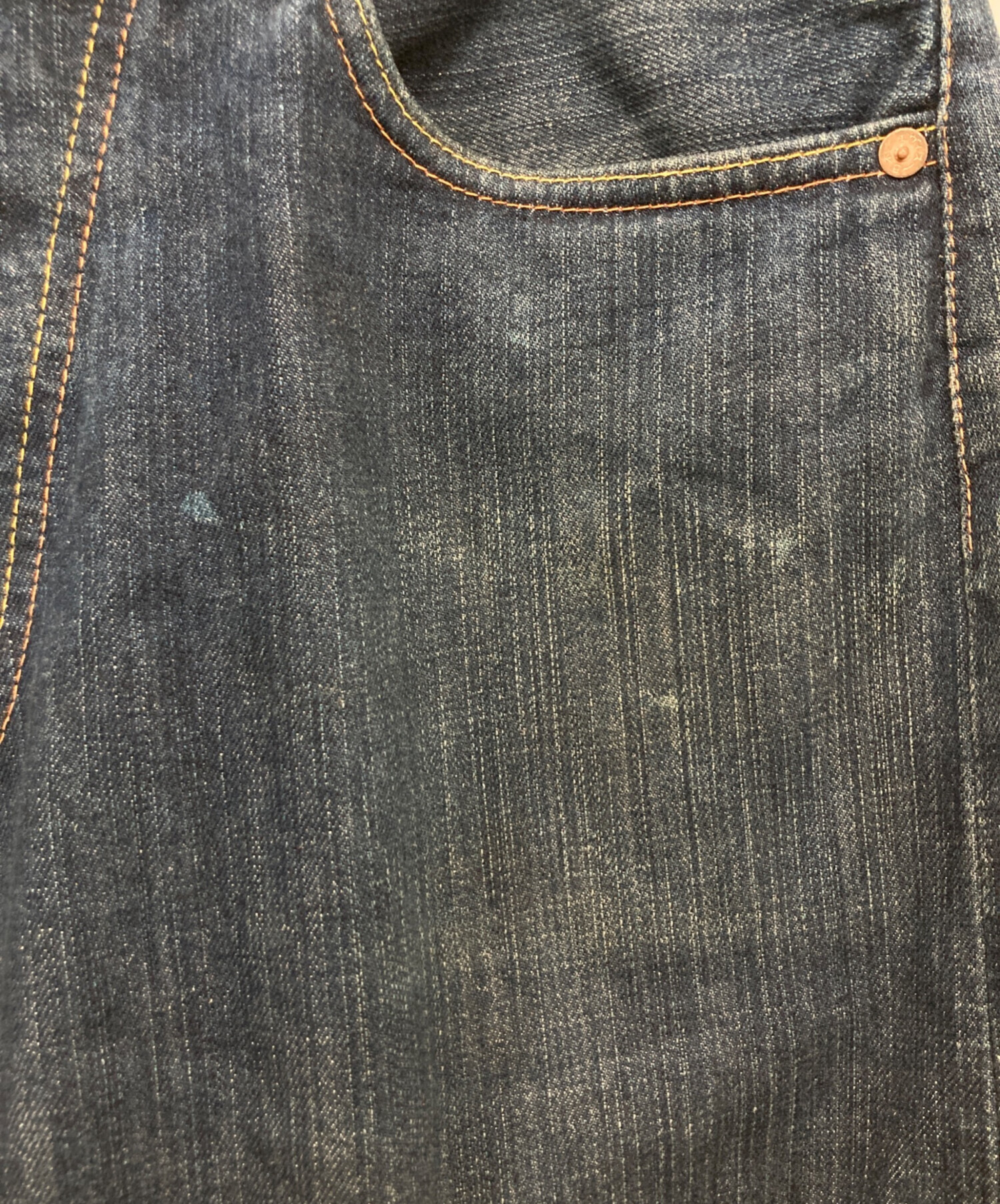 エビス ハーフデニム w34 中古・古着通販】EVISU (エビス) デニムハーフパンツ インディゴ