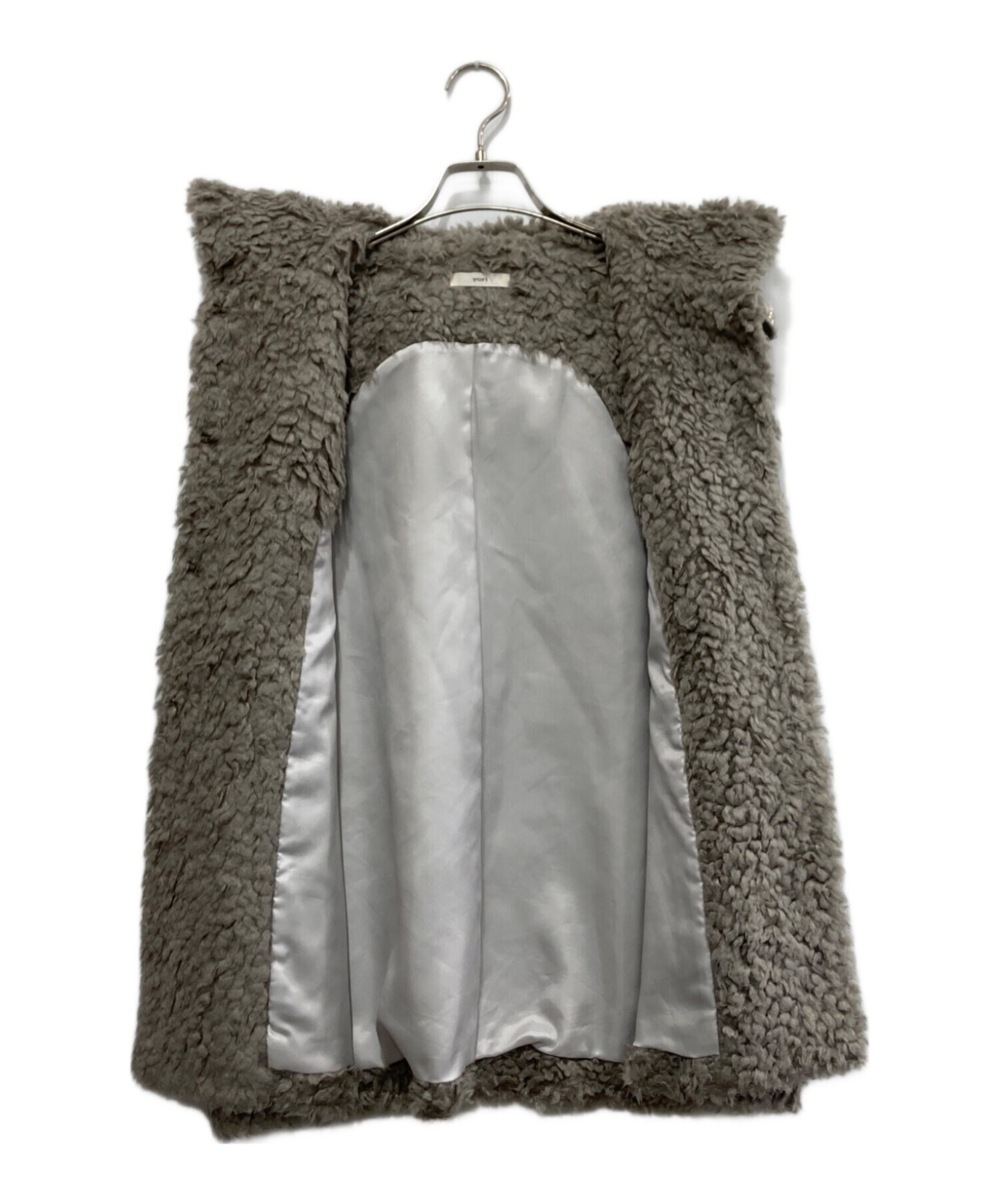 中古・古着通販】YORI (ヨリ) プードルフードジレ グレー サイズ:free