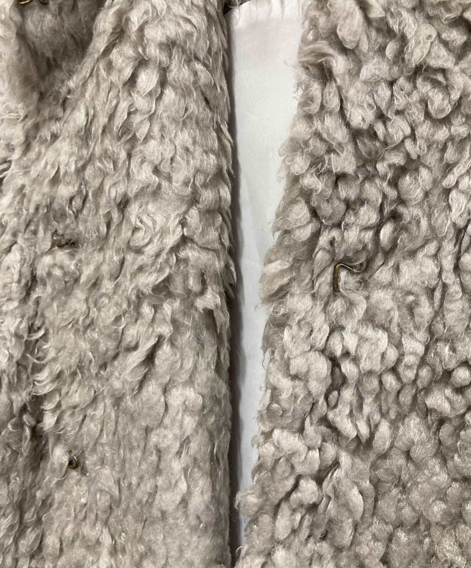 中古・古着通販】YORI (ヨリ) プードルフードジレ グレー サイズ:free