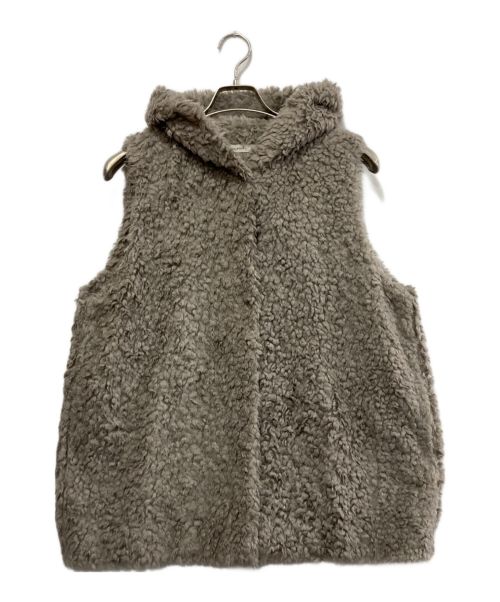 中古・古着通販】YORI (ヨリ) プードルフードジレ グレー サイズ:free