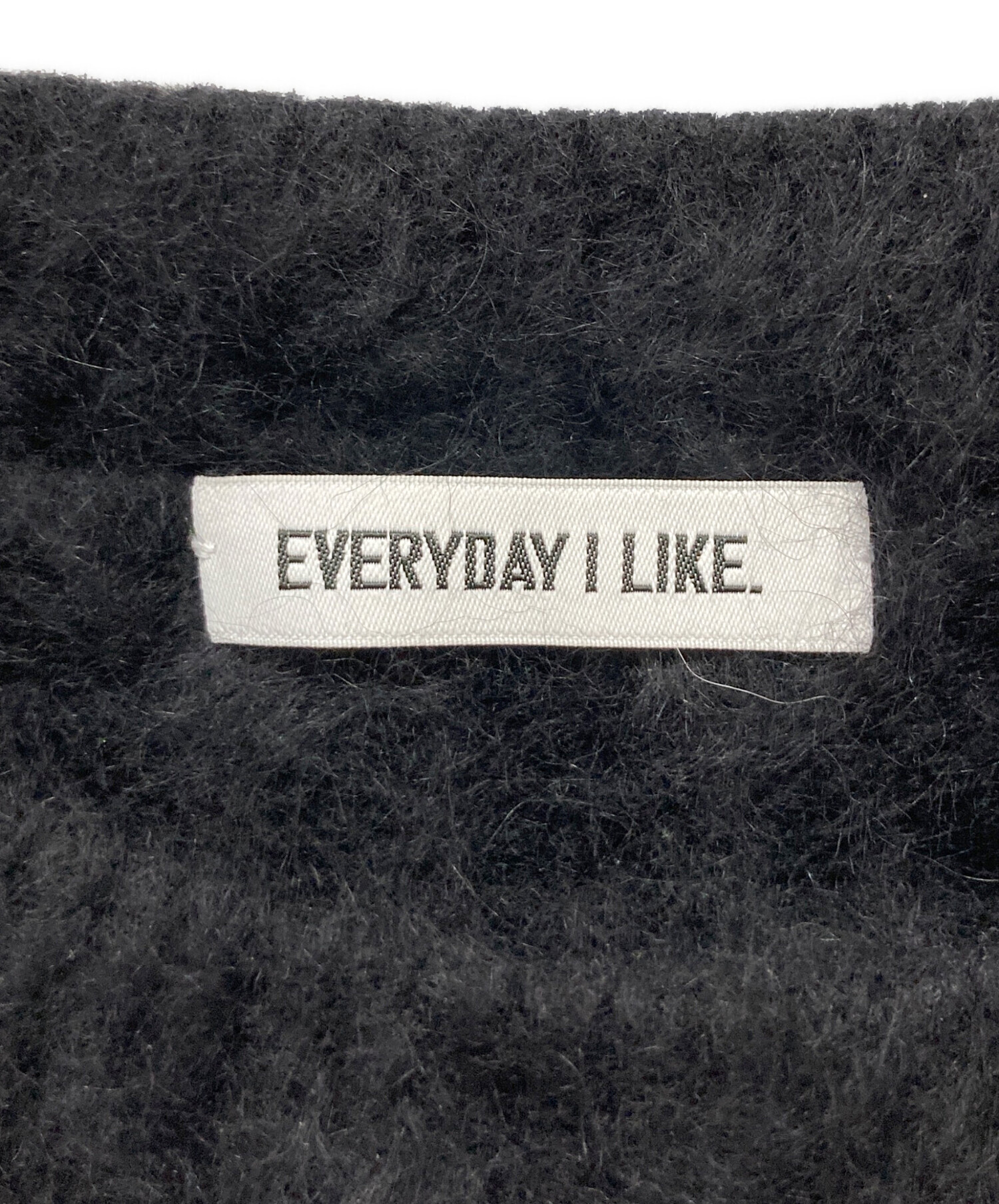 everyday i like. Fluffy sweater ブラック