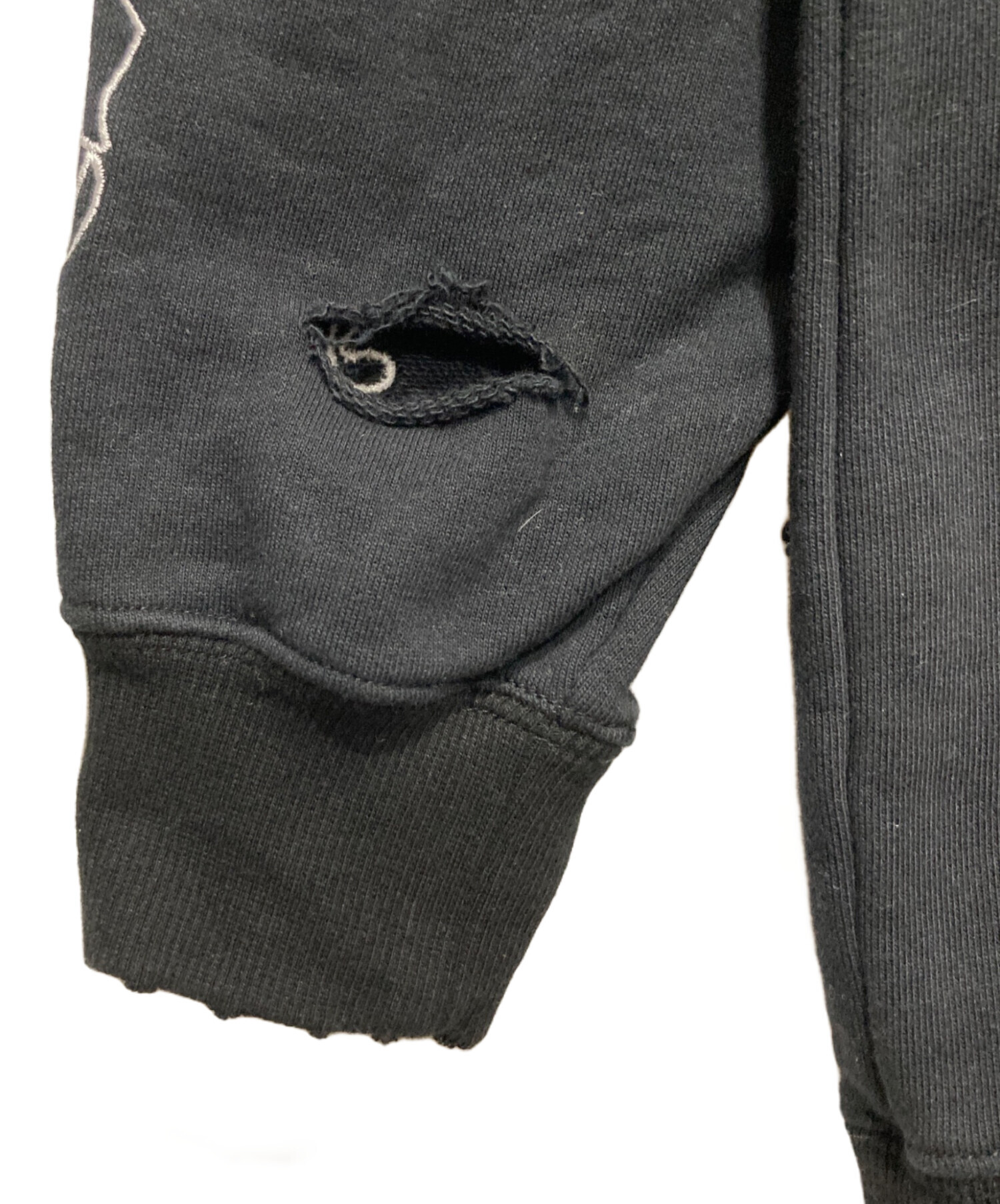 GALFY JAPAN ダメージ加工パーカー グレー 中型犬 中古・古着通販】GALFY (ガルフィー) ダメージ加工プルオーバー