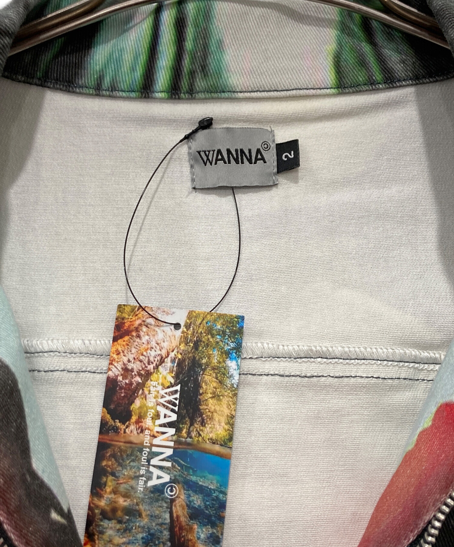 中古・古着通販】WANNA (ワナ) NOT A CRIME JACKET マルチカラー 