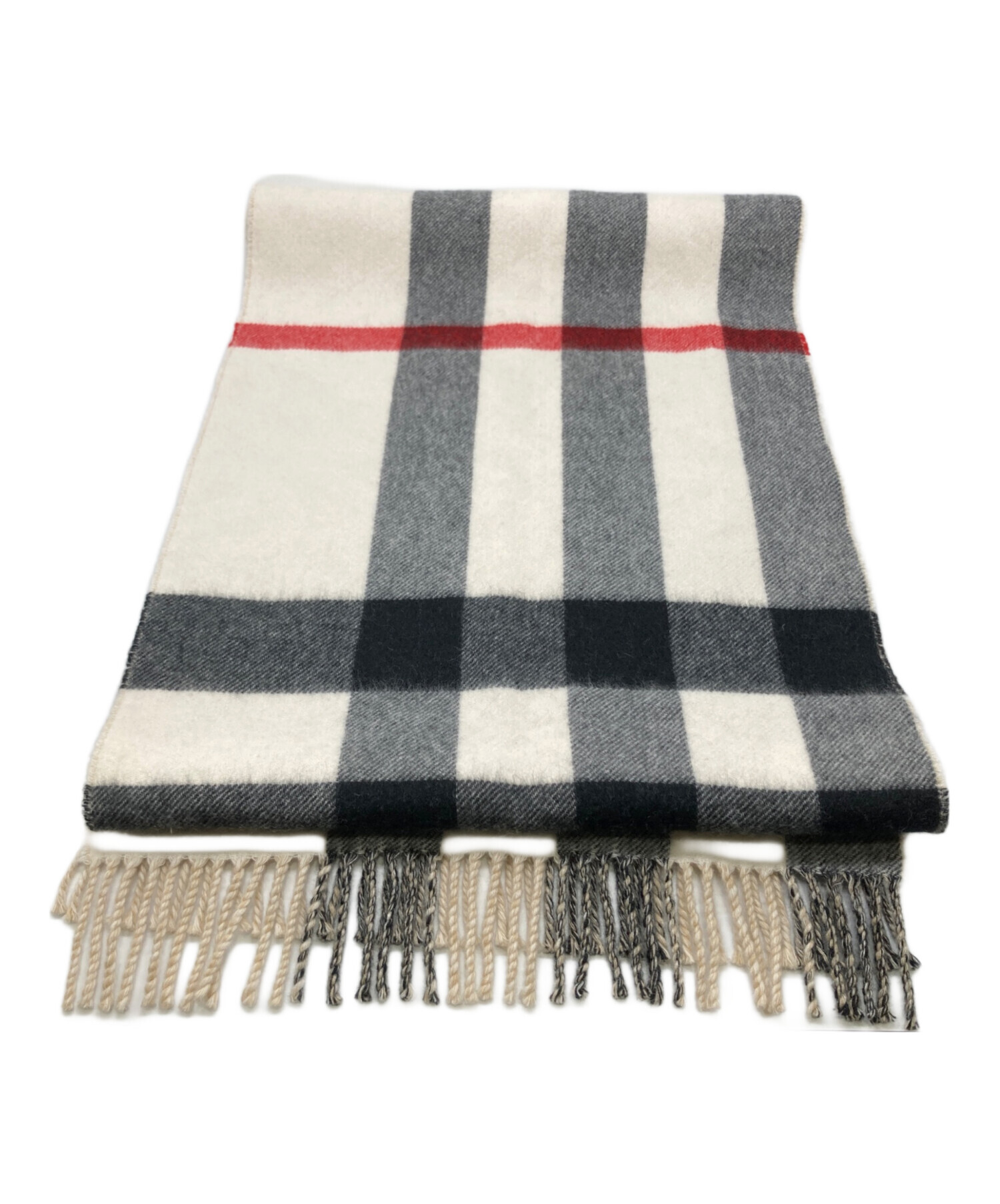 中古・古着通販】BURBERRY (バーバリー) カシミヤマフラー ベージュ