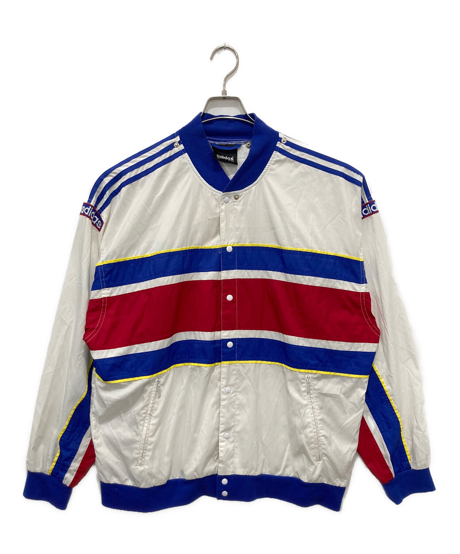 アディダス adidas トリコロール ナイロンジャケット マルチカラー 90s