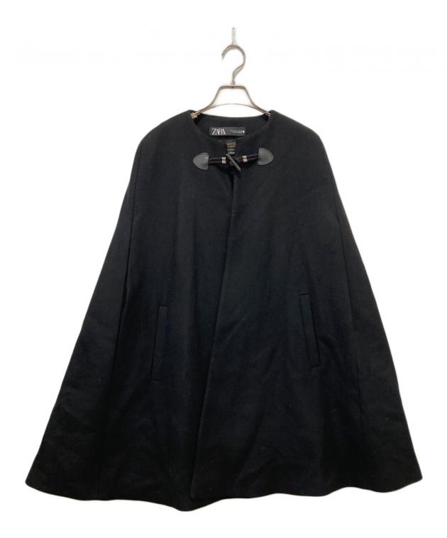 中古・古着通販】ZARA (ザラ) Mantecoポンチョ ブラック サイズ:S