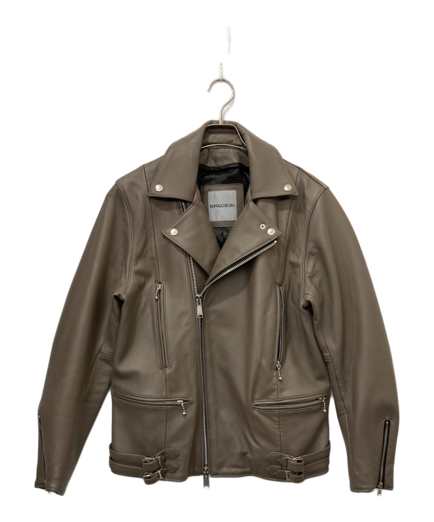 BUFFALOBOBS ラムレザージャケット　サイズ3 BUFFALO BOBS（バッファローボブズ） 革ジャン ライダース THUNDERBOLT