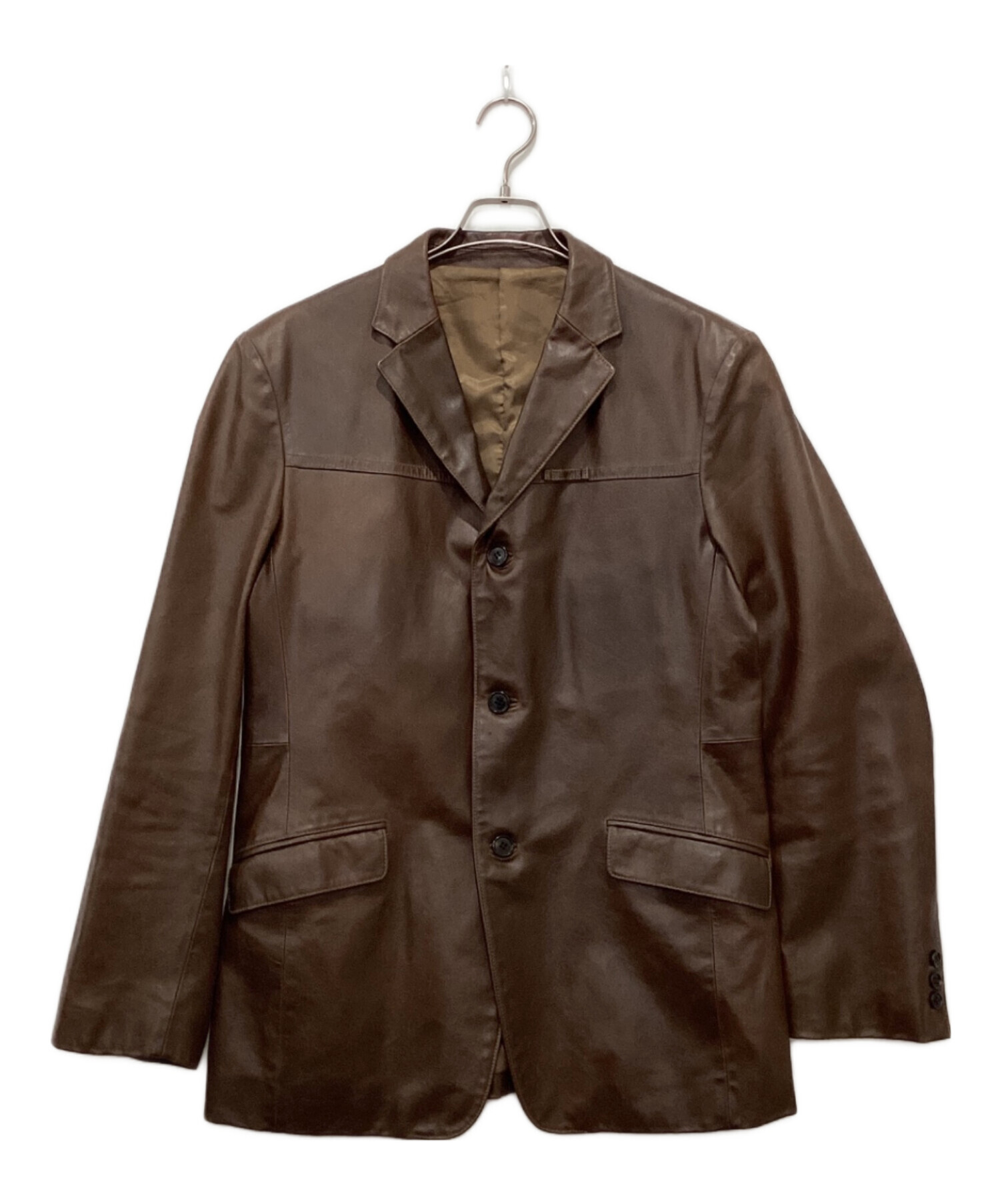 TAKEO KIKUCHI ブラウンレザージャケット