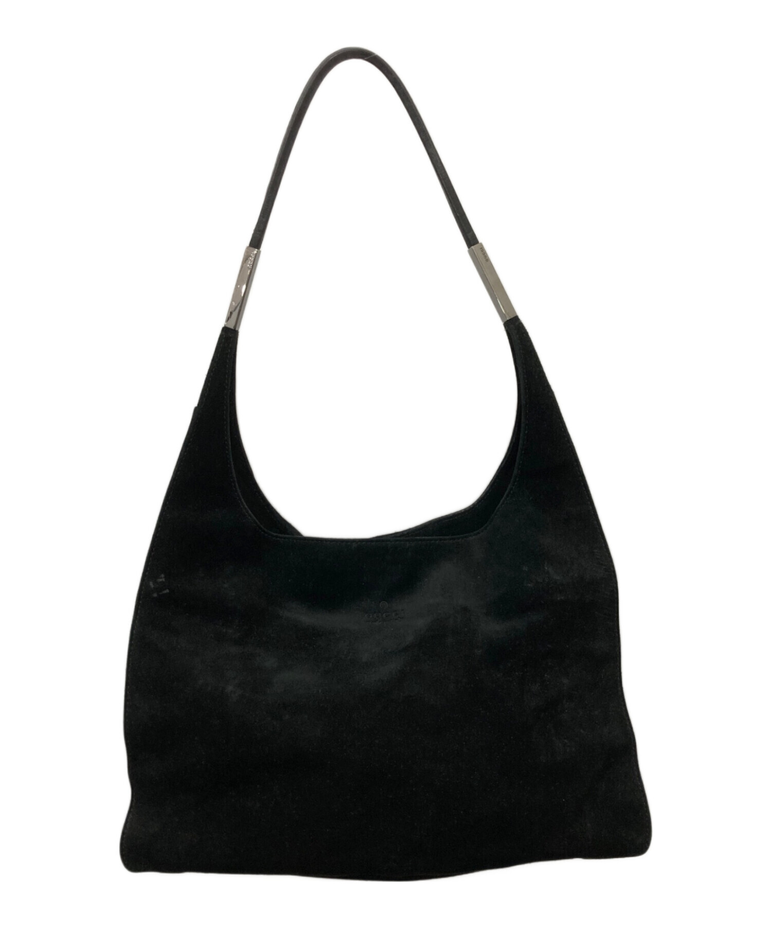 中古・古着通販】GUCCI (グッチ) スエードバッグ ブラック｜ブランド 
