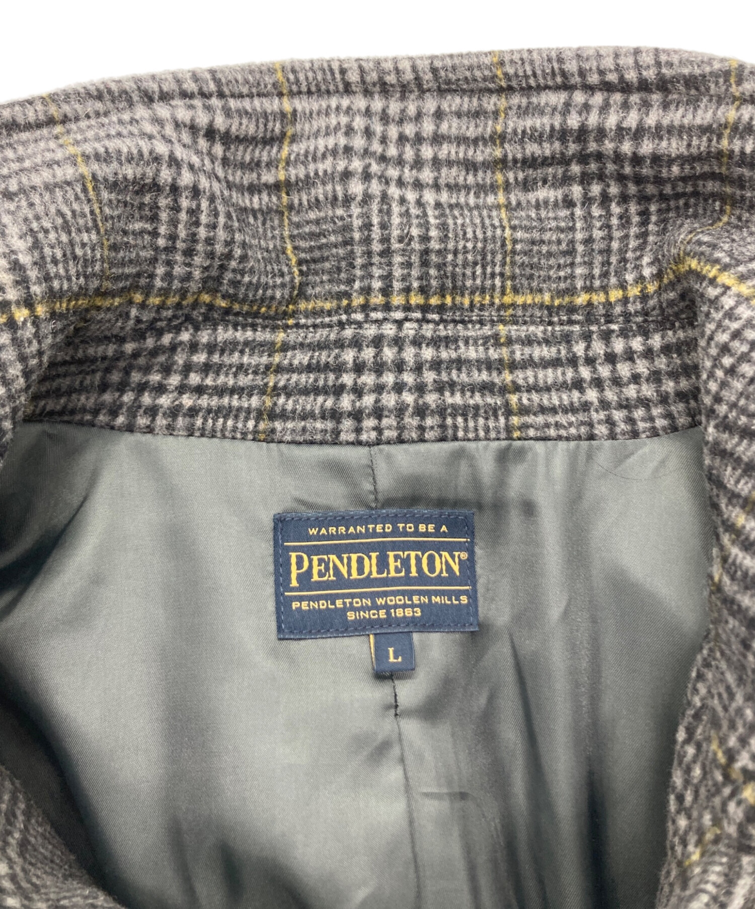 中古・古着通販】PENDLETON (ペンドルトン) ウール混ステンカラー