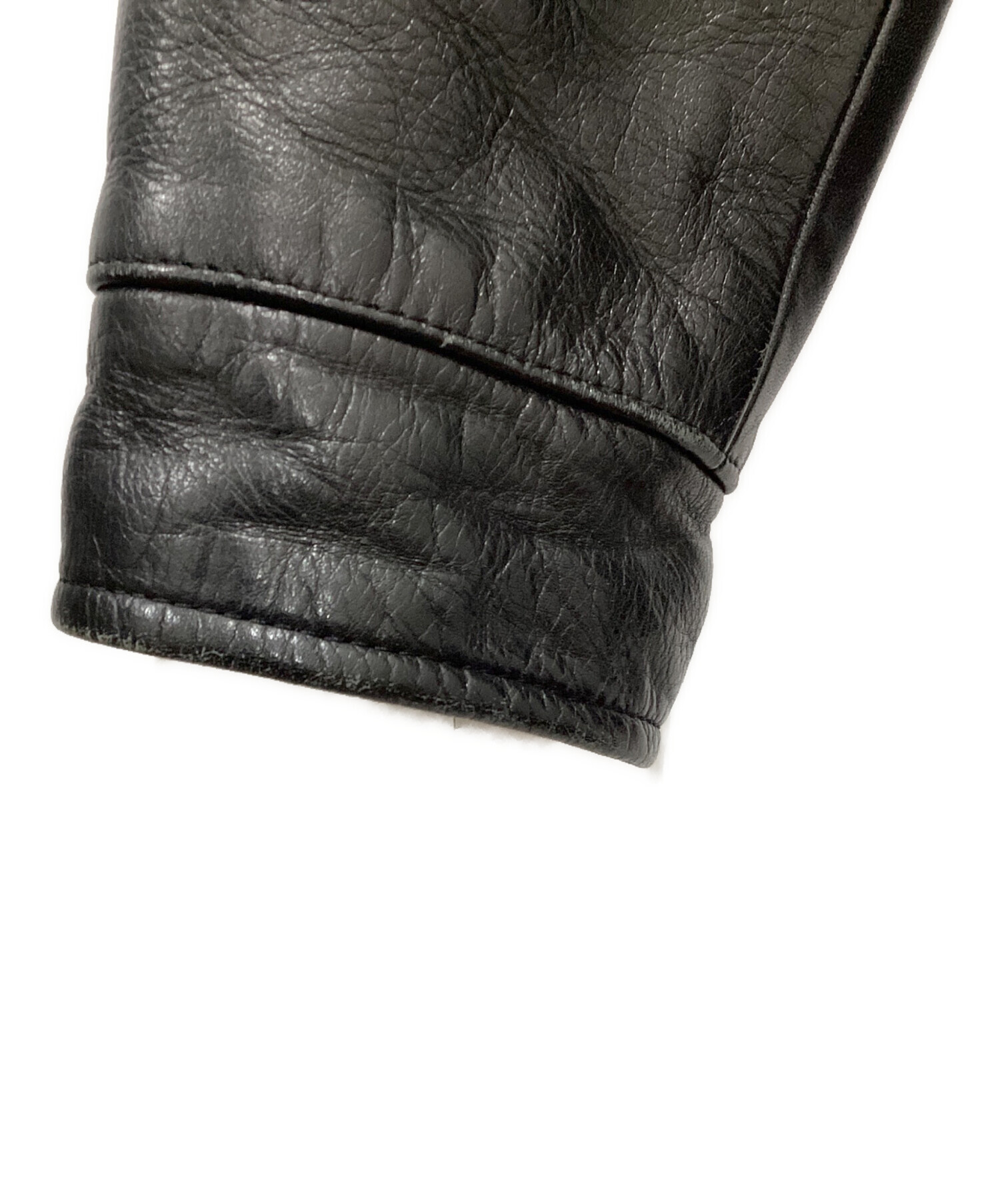 中古・古着通販】GDC (ジーディーシー) 袖切替スタジャン ブラック