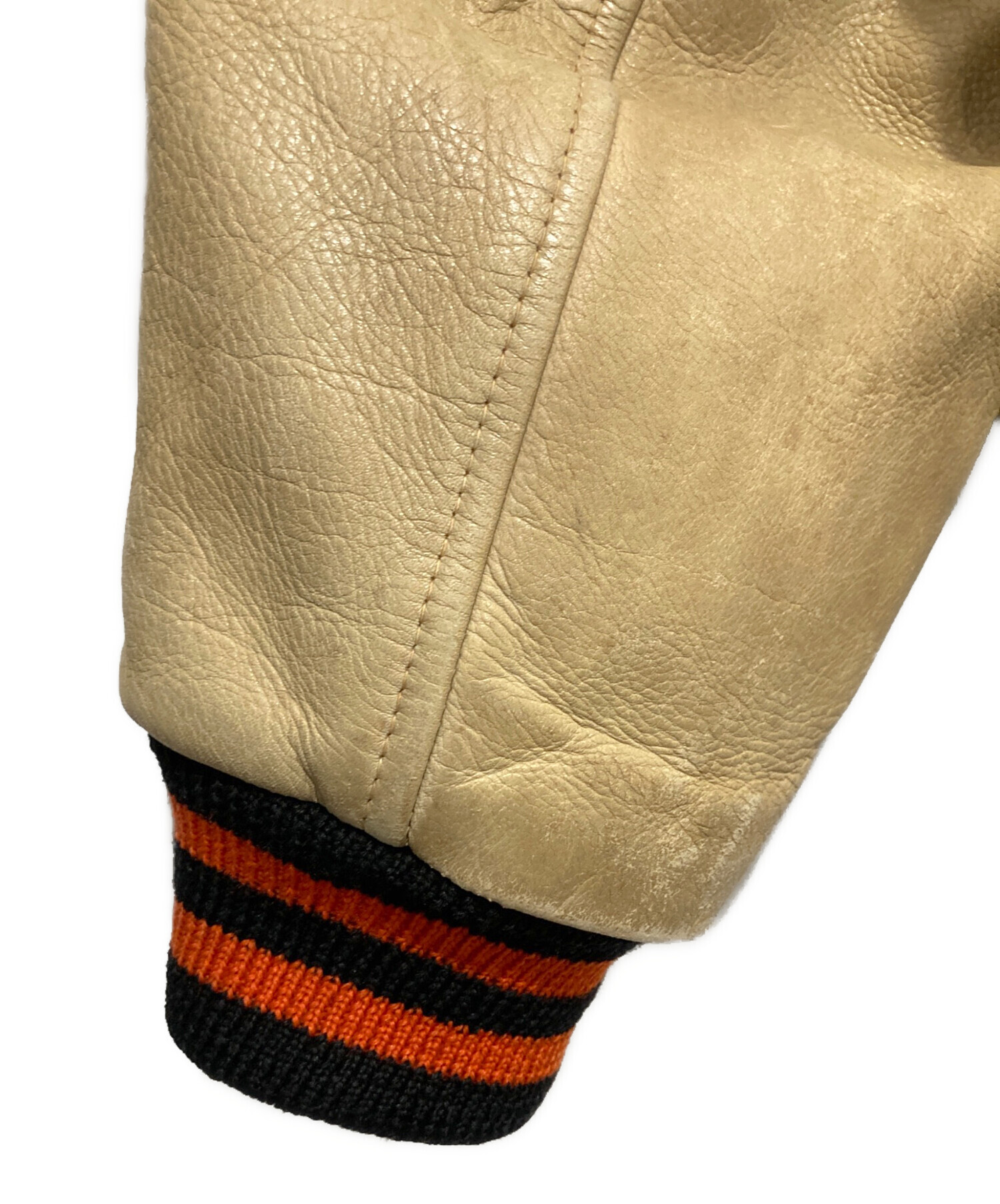 中古・古着通販】Dehen (ディーエン) 袖切替スタジャン ブラック