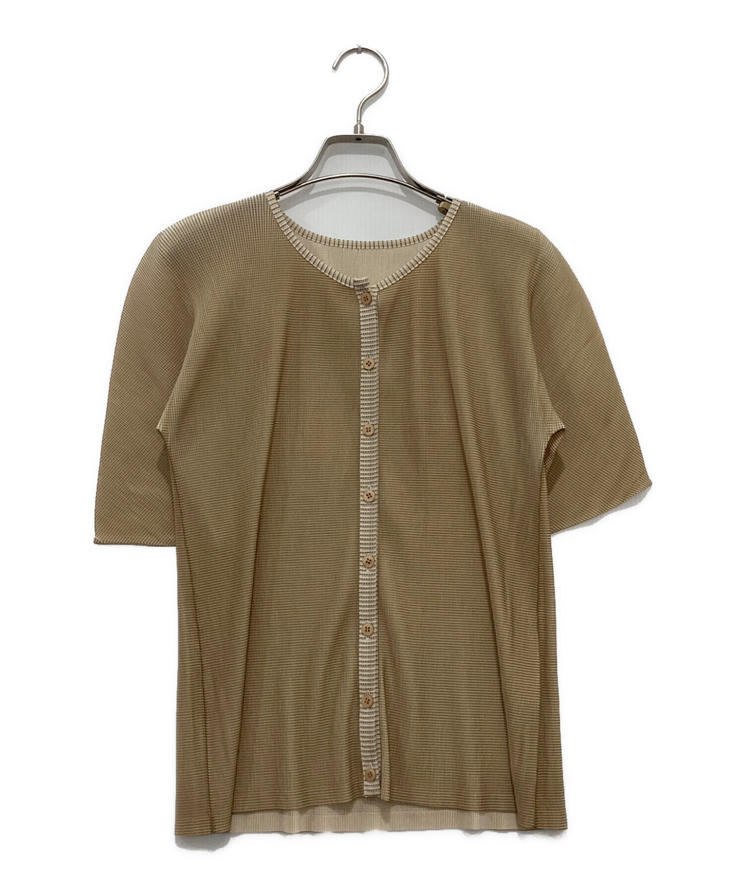 中古・古着通販】PLEATS PLEASE (プリーツプリーズ) 半袖カーディガン  