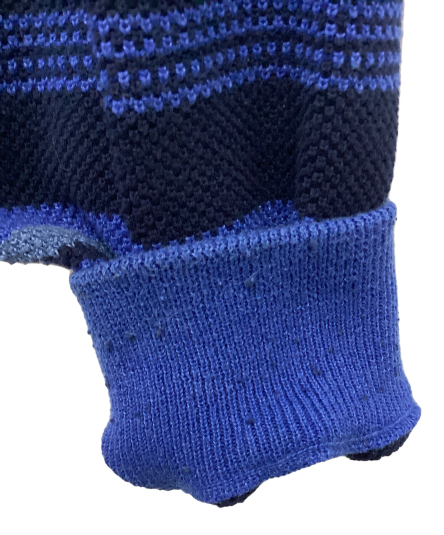 中古・古着通販】YARDSALE (ヤードセール) ボーダーニット ブルー