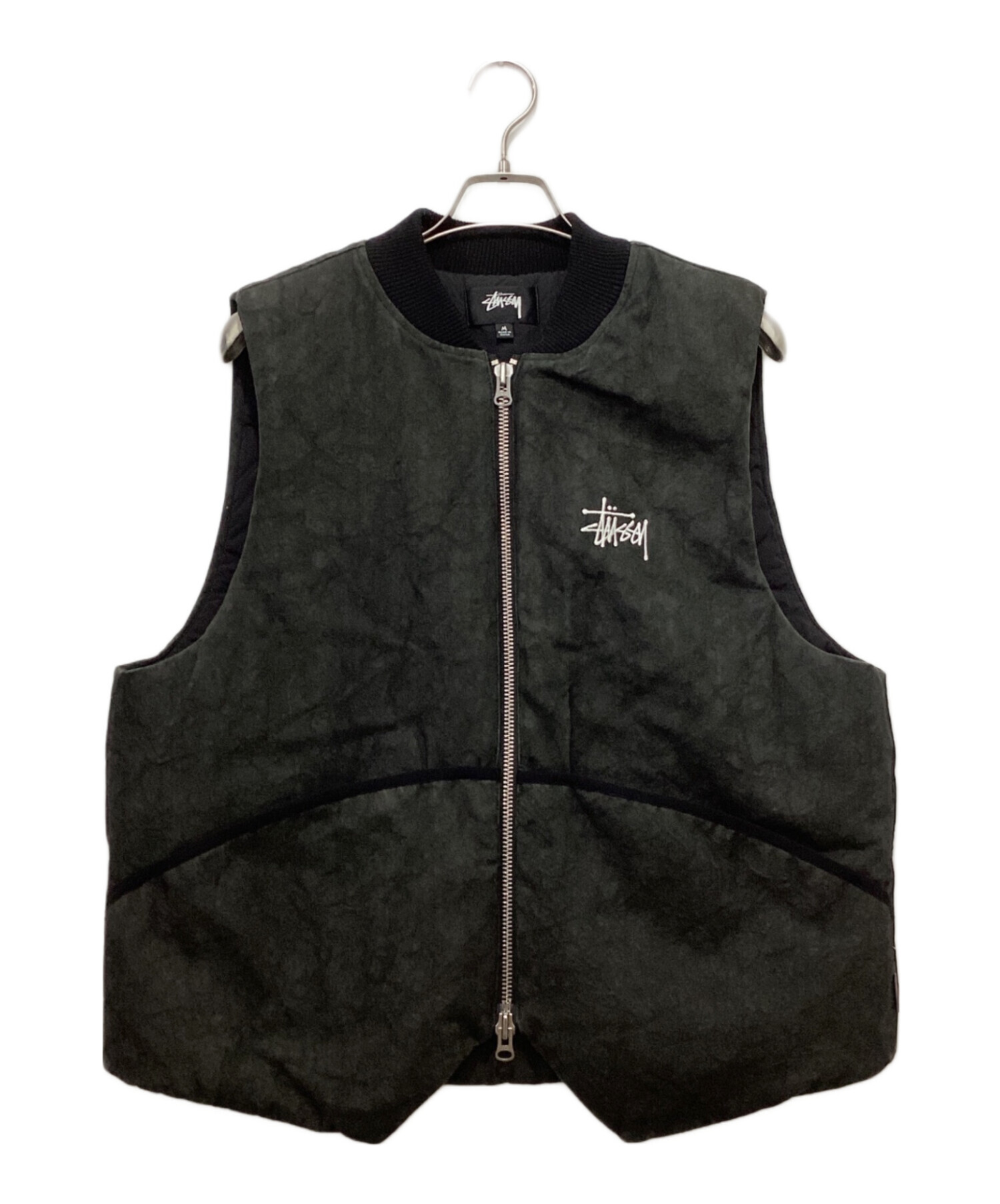 中古・古着通販】stussy (ステューシー) WASHED CANVAS PRIMALOFT VEST 