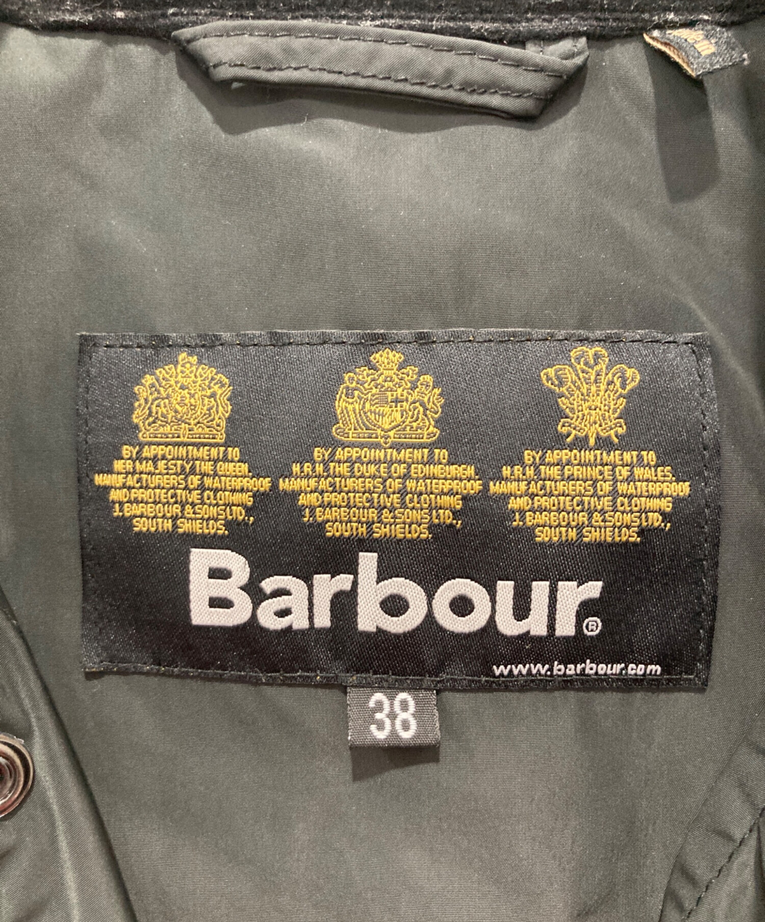 BARBOUR シェイプ メモリー コート 39 S ネイビー 1801254 中古・古着通販】Barbour (バブアー) シェイプメモリーコート ネイビー